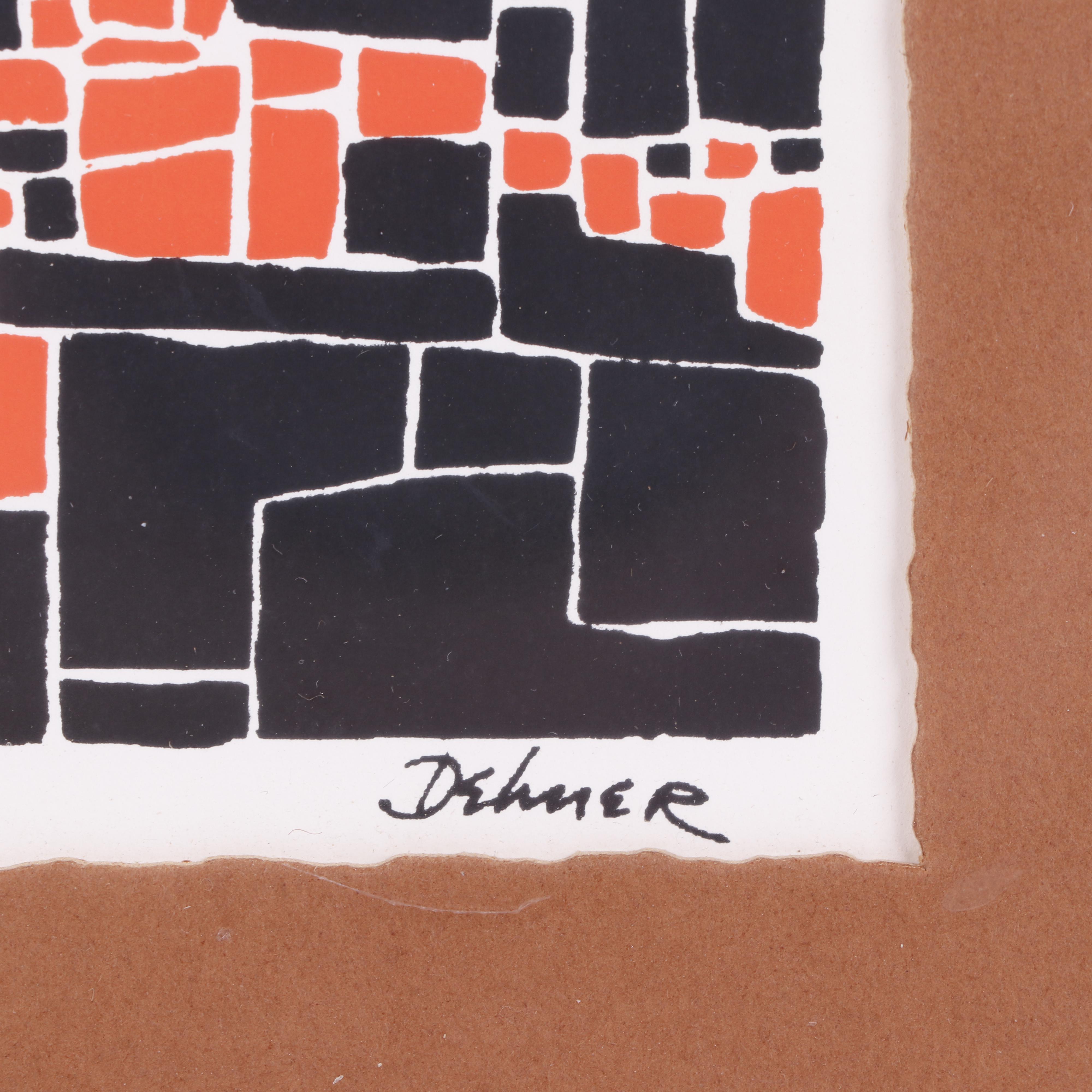 Dorothy Dehner Serigraph "Wailing Wall"