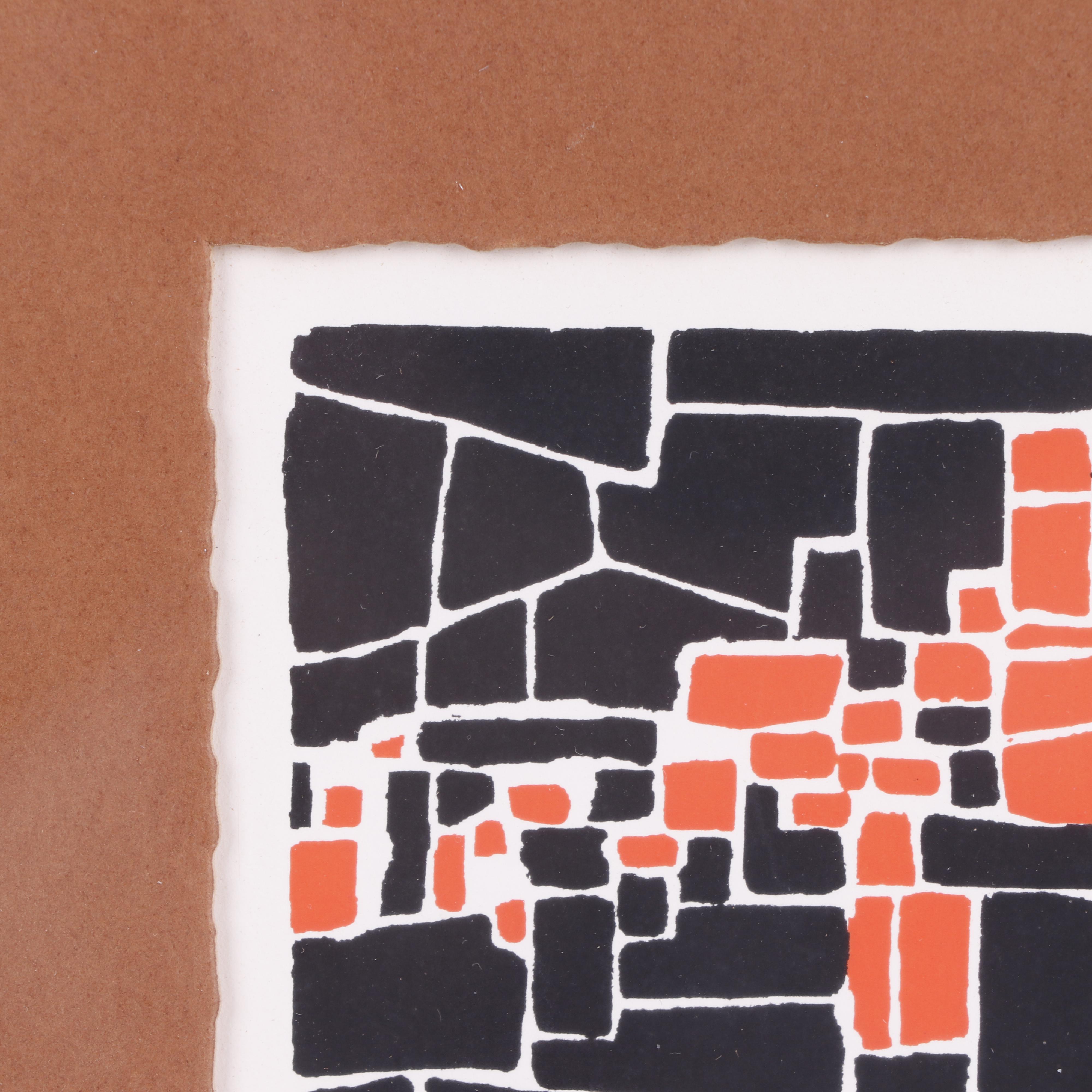 Dorothy Dehner Serigraph "Wailing Wall"