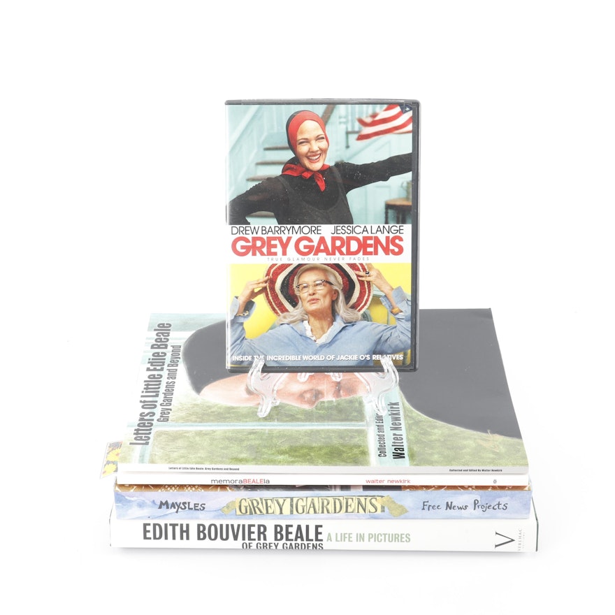 Edie Beale Books with "Grey Gardens" DVD