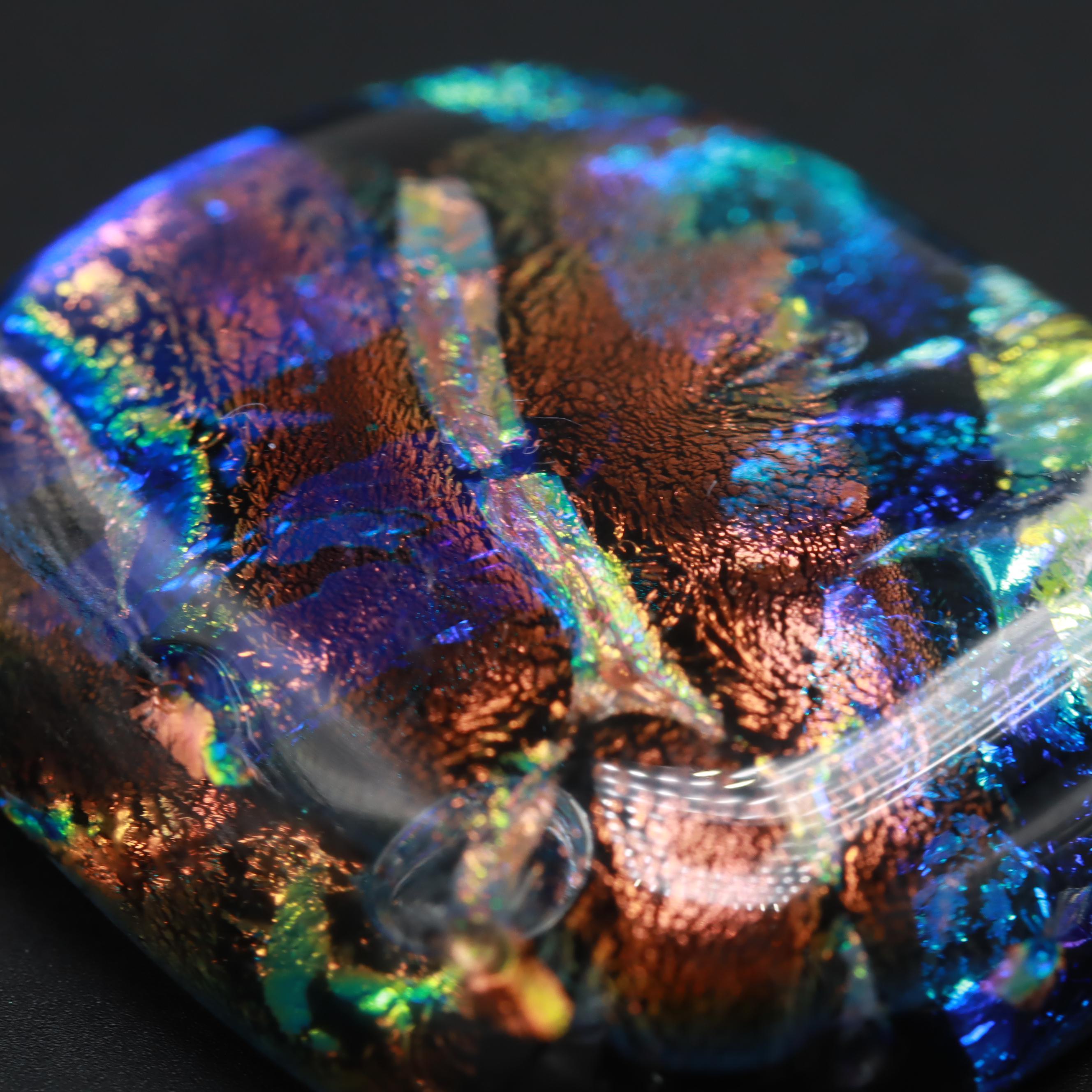 Loose Foil Glass Freeform Cabochons