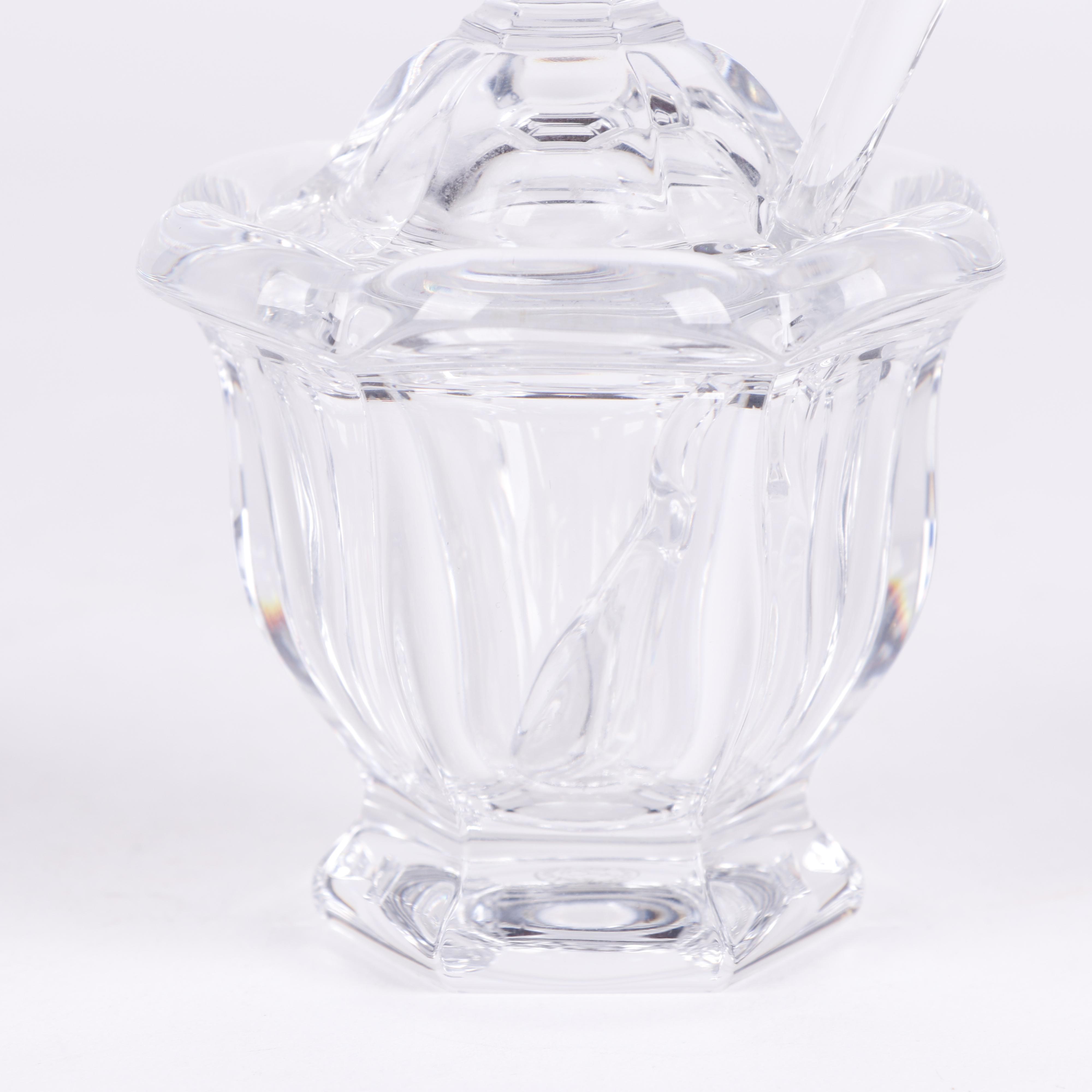 Baccarat Crystal "Bretagne" Mustard Jar