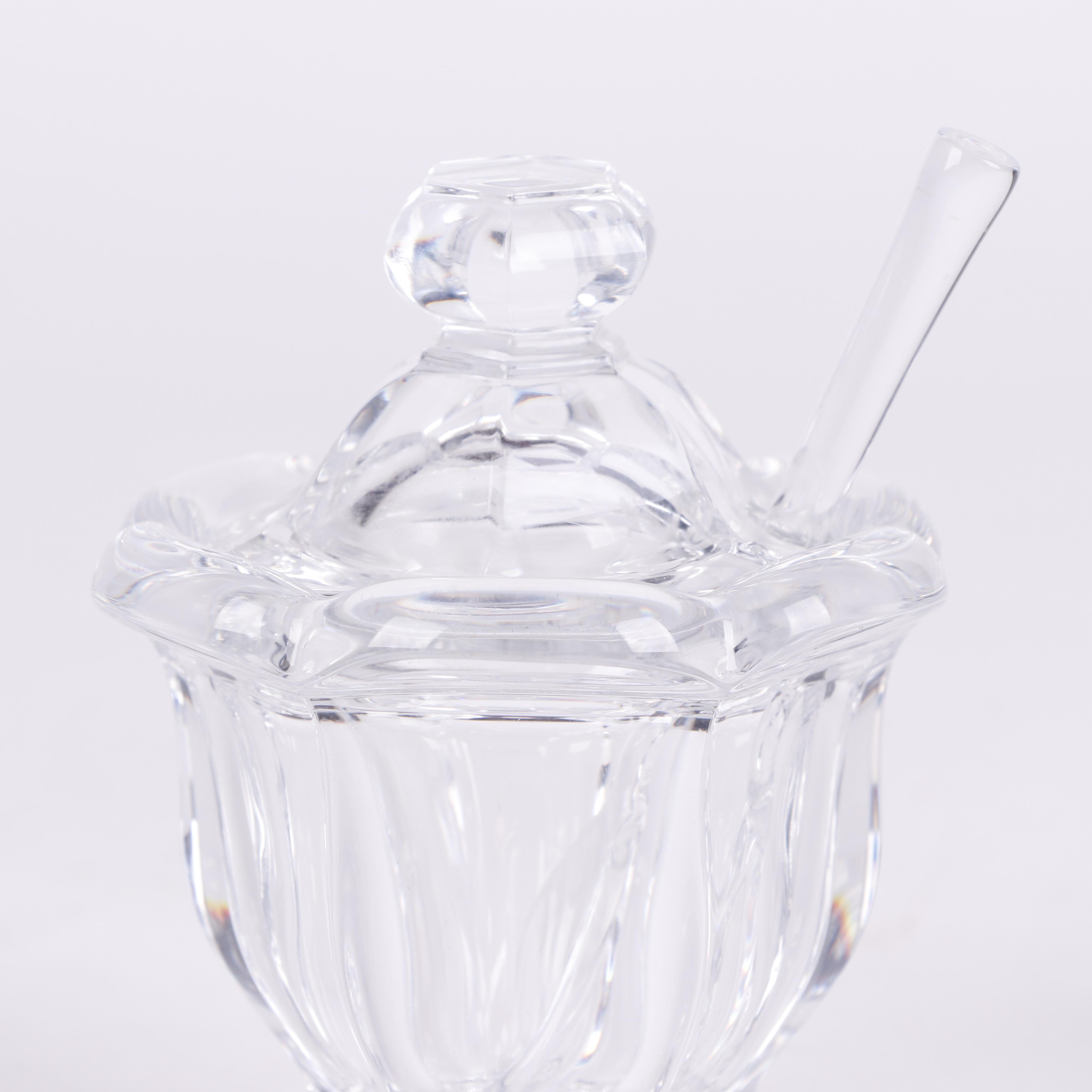 Baccarat Crystal "Bretagne" Mustard Jar