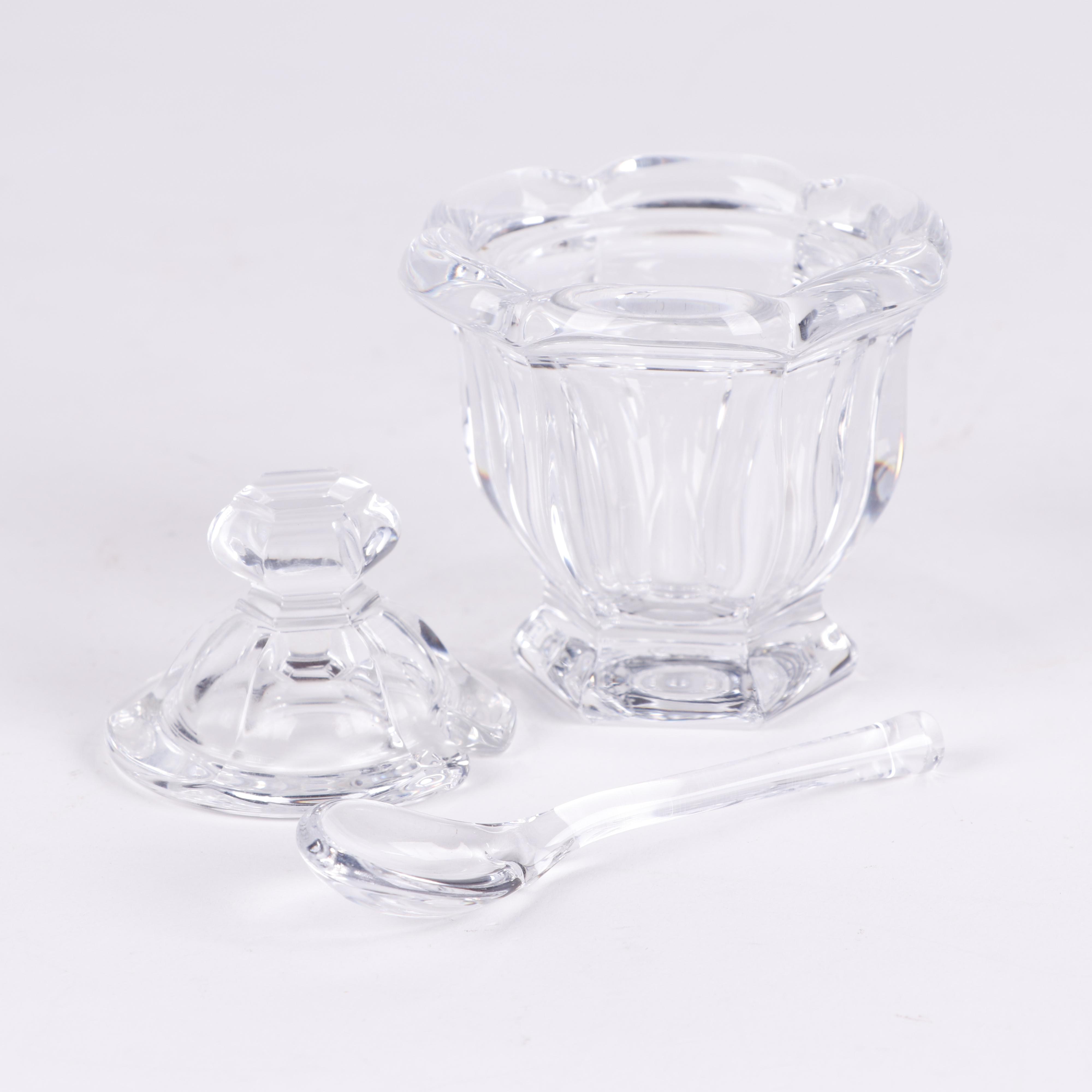 Baccarat Crystal "Bretagne" Mustard Jar