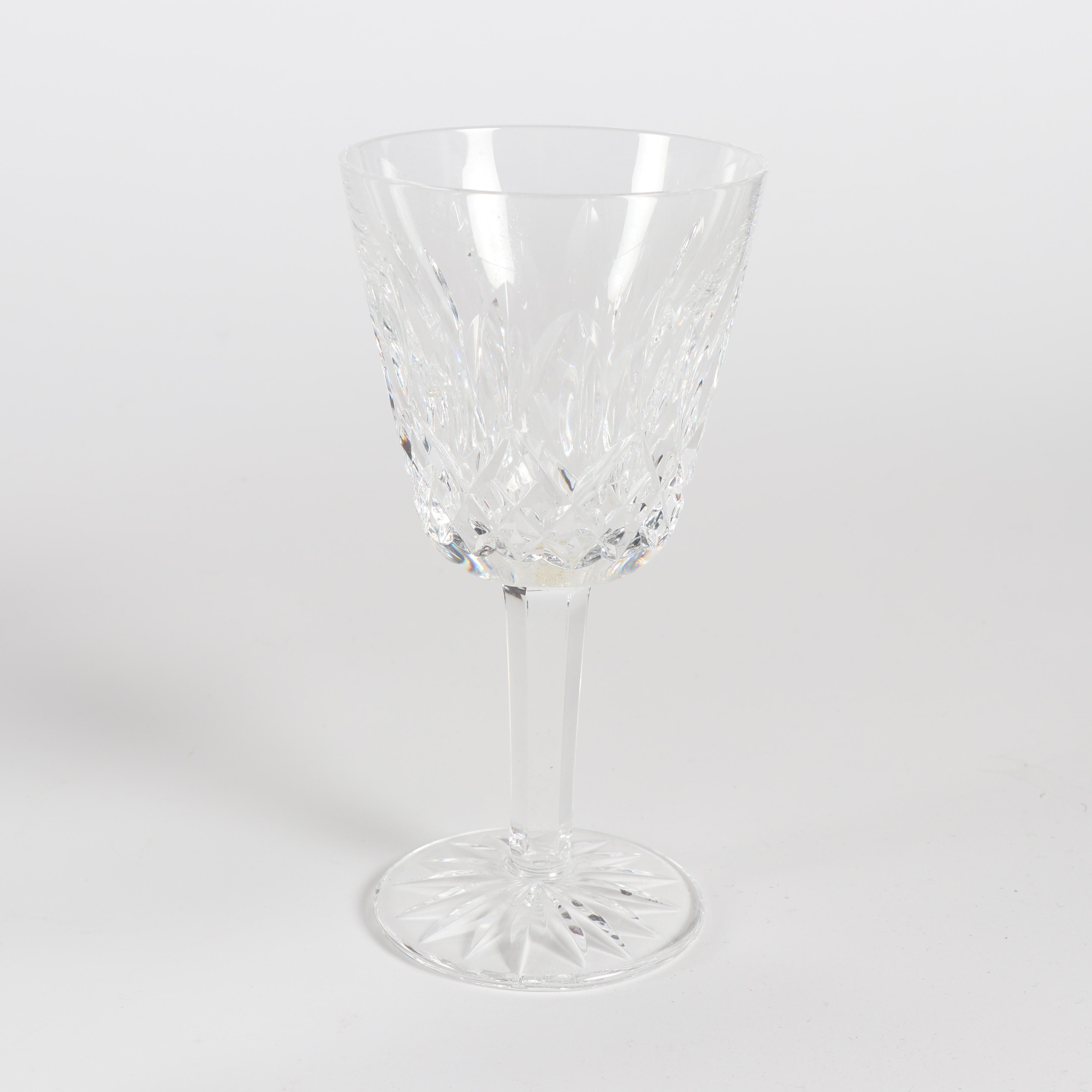 Waterford Crystal "Lismore" Claret Wine Glasses