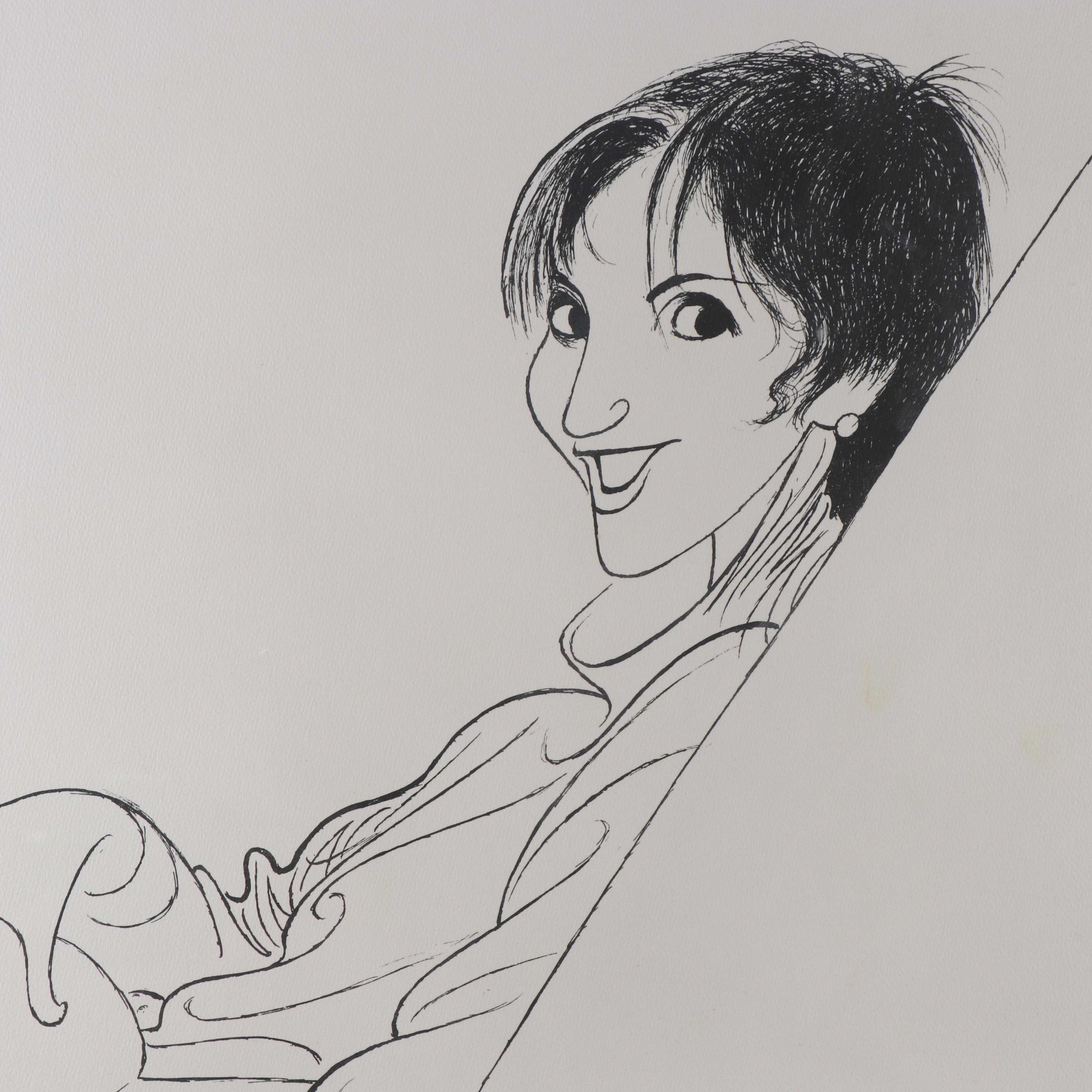 Al Hirschfeld Lithograph of Liza Minnelli