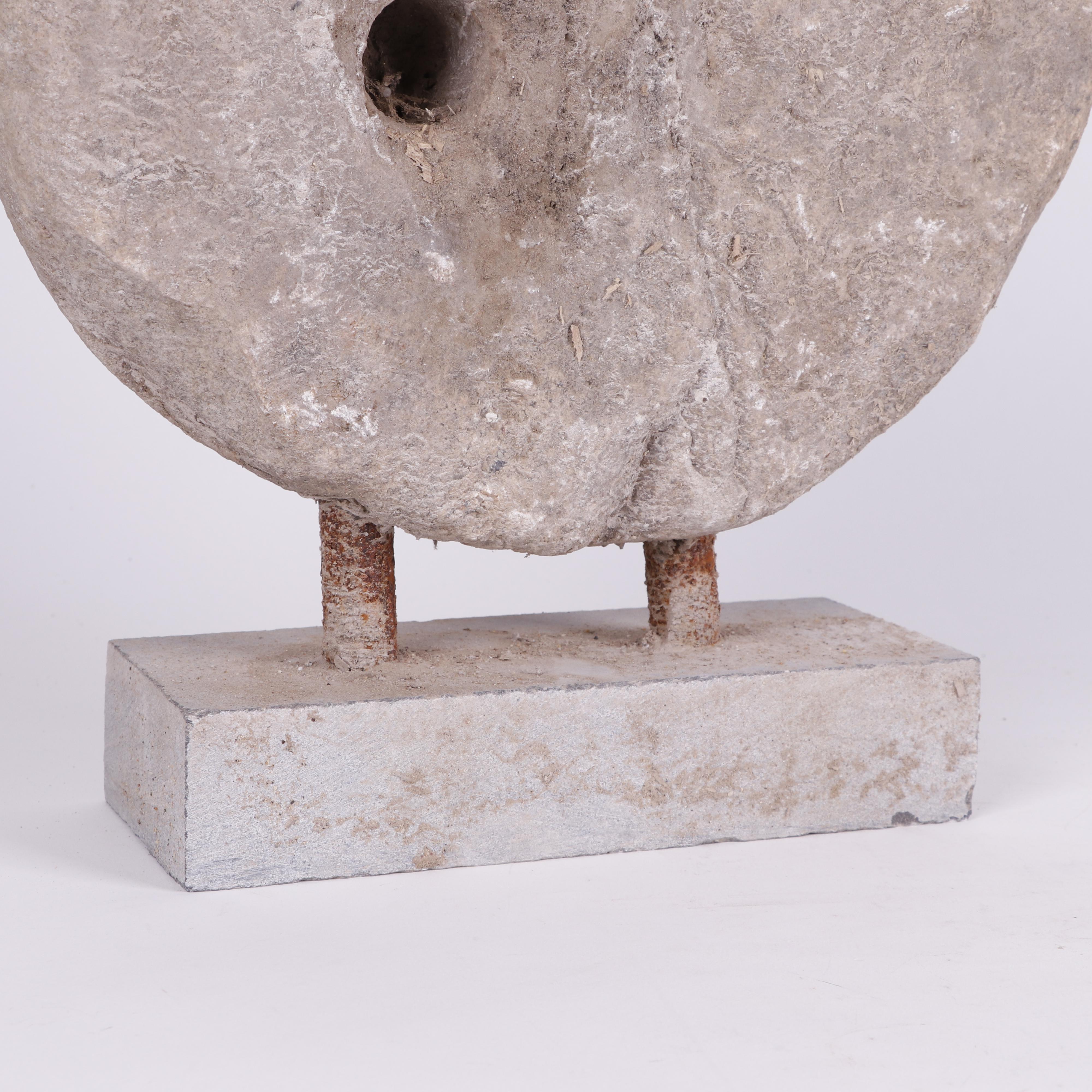 Mounted Mill Stone Sculptures