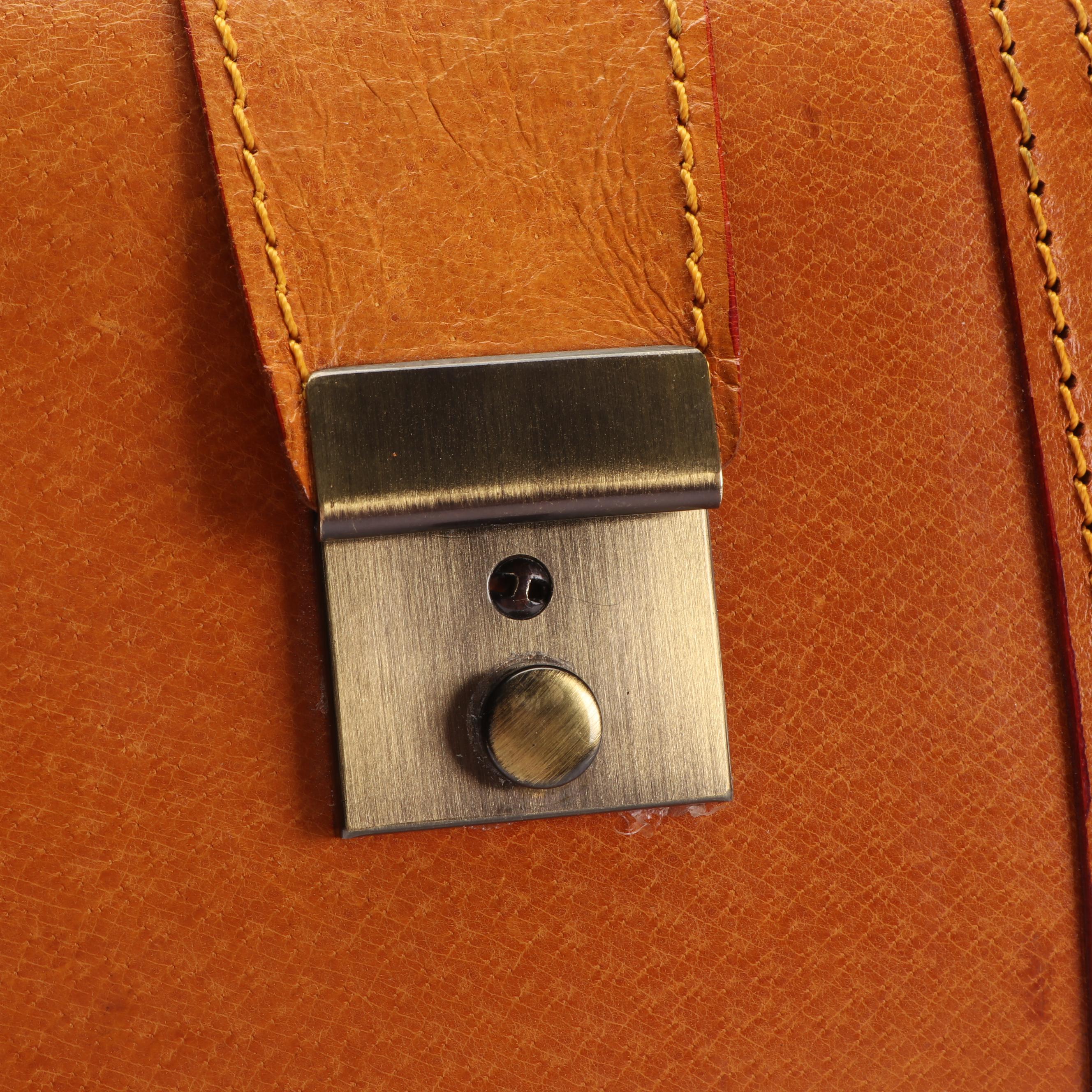 Daines & Hathaway Triple Bar Case and Locking Leather Doctor's Bag