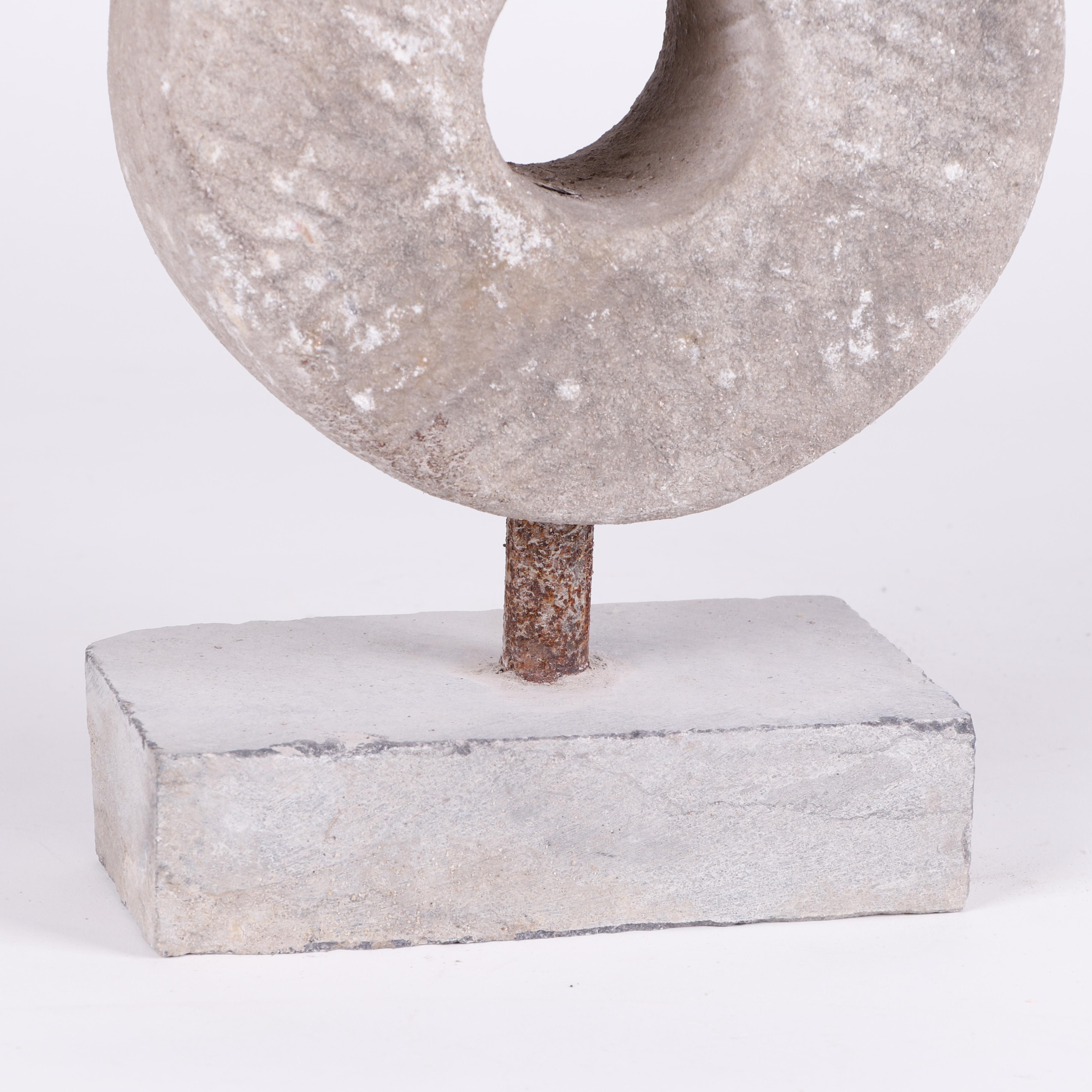 Mounted Mill Stone Sculptures