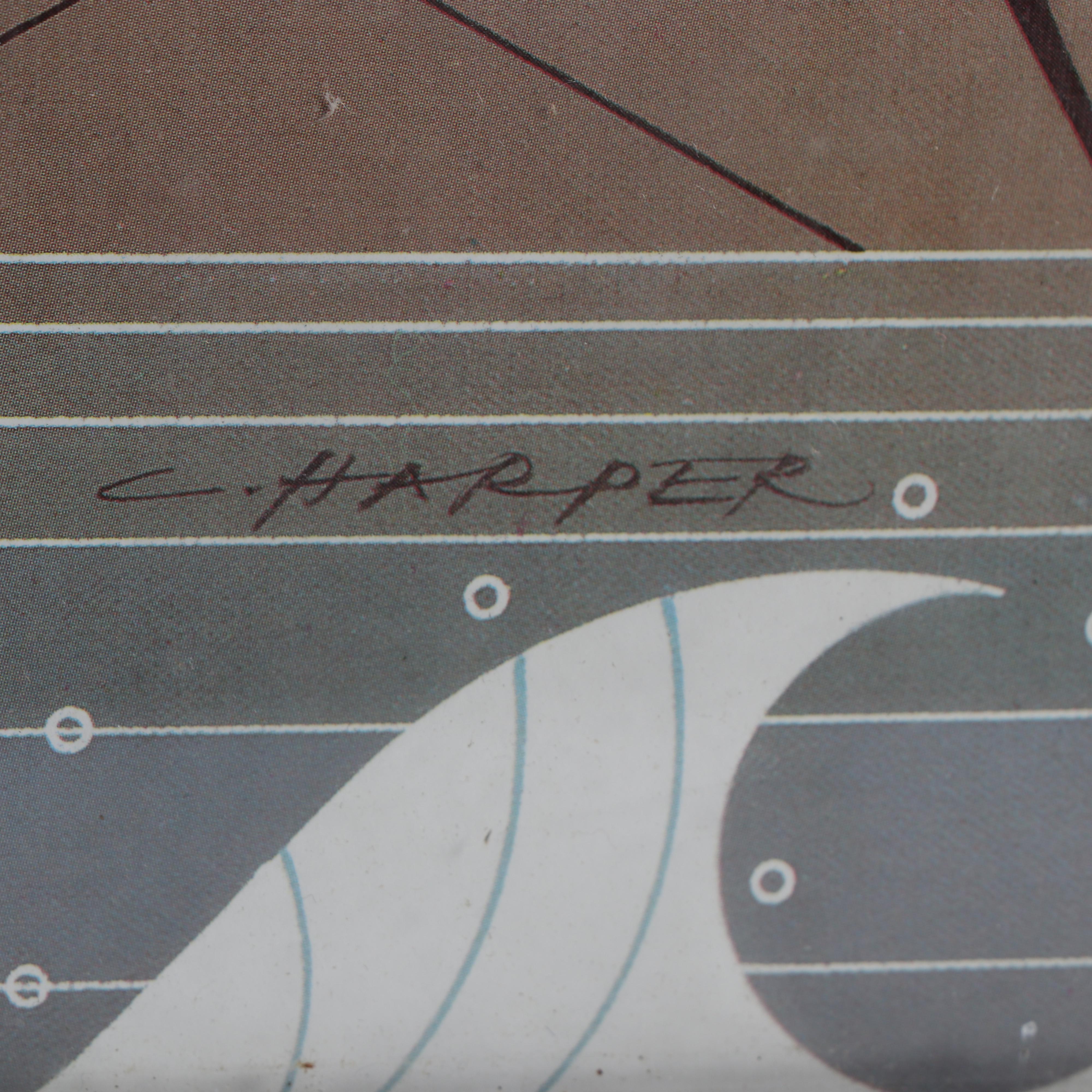 Charley Harper Offset Lithograph Poster "Atlantic Barrier Islands"