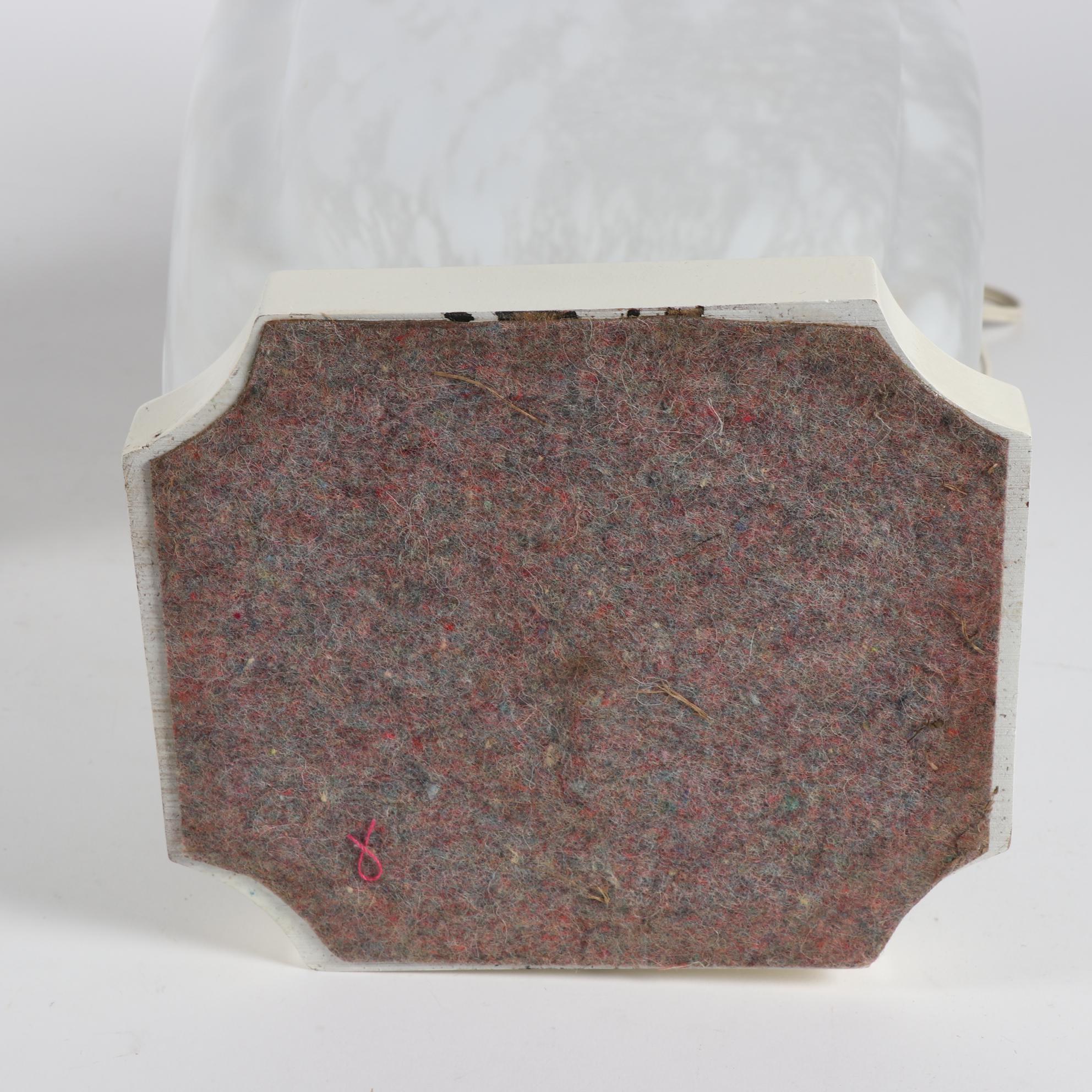 White Opaque Art Glass Table Lamps