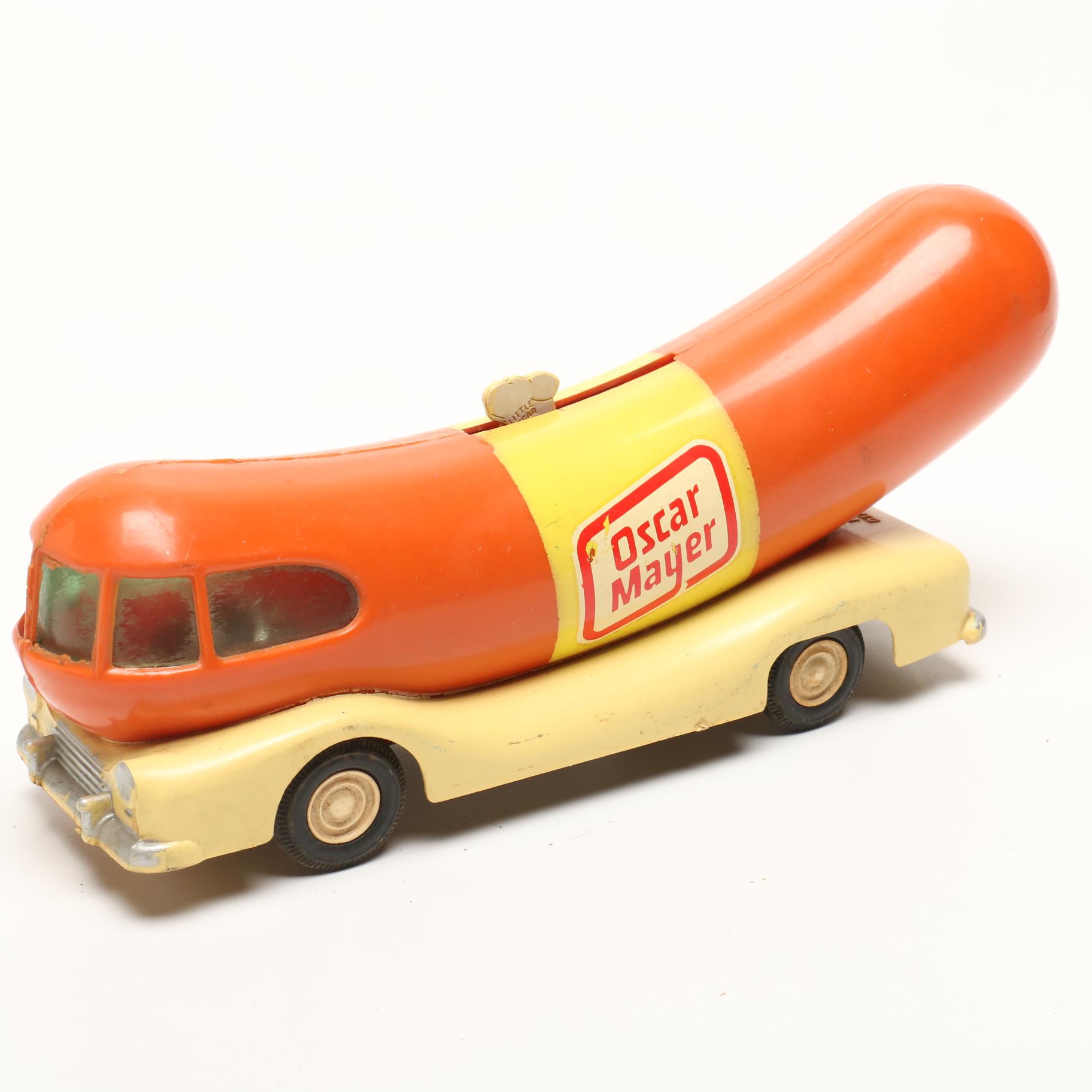 Oscar Mayer Wienermobile with Greyhound Bus Bank and Battery & Electric Cars