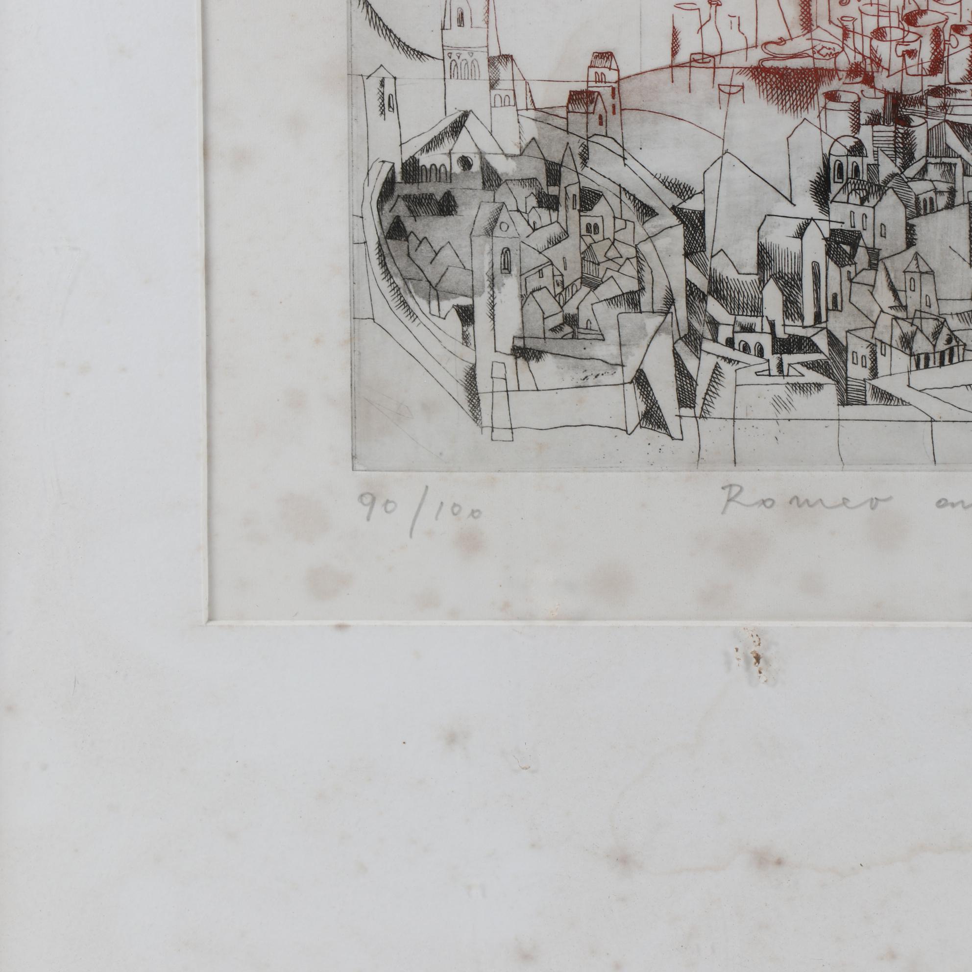 Adam Wurtz Limited Edition Etching "Romeo and Juliet"