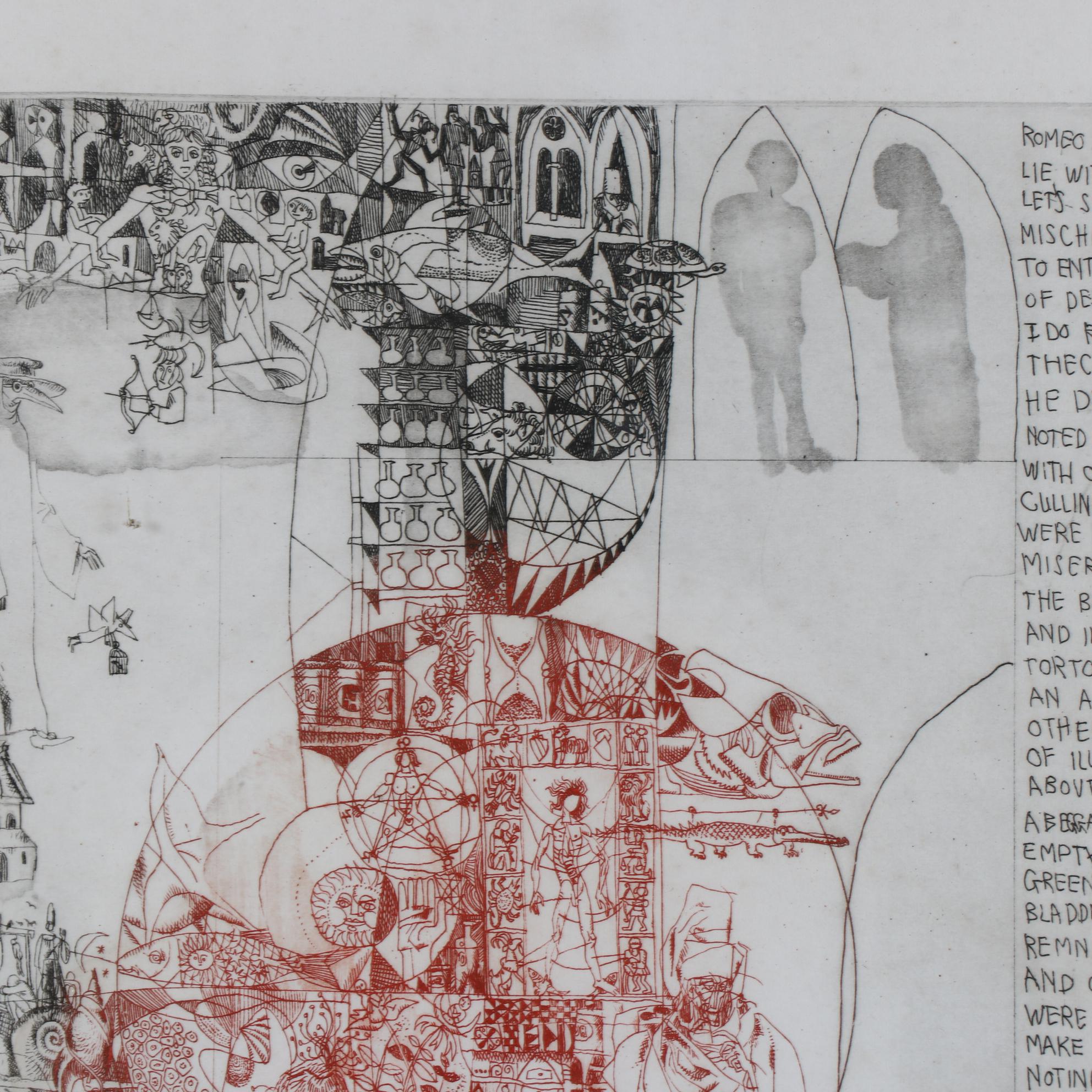 Adam Wurtz Limited Edition Etching "Romeo and Juliet"