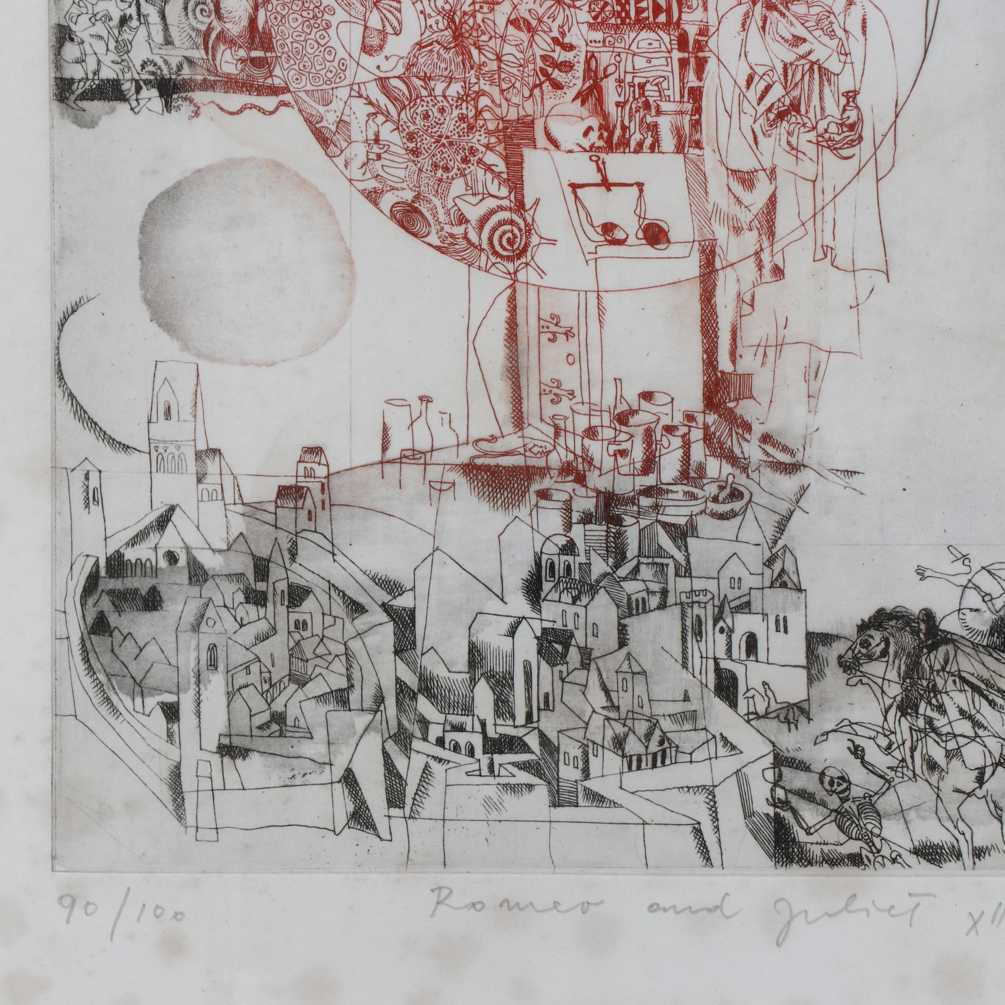 Adam Wurtz Limited Edition Etching "Romeo and Juliet"