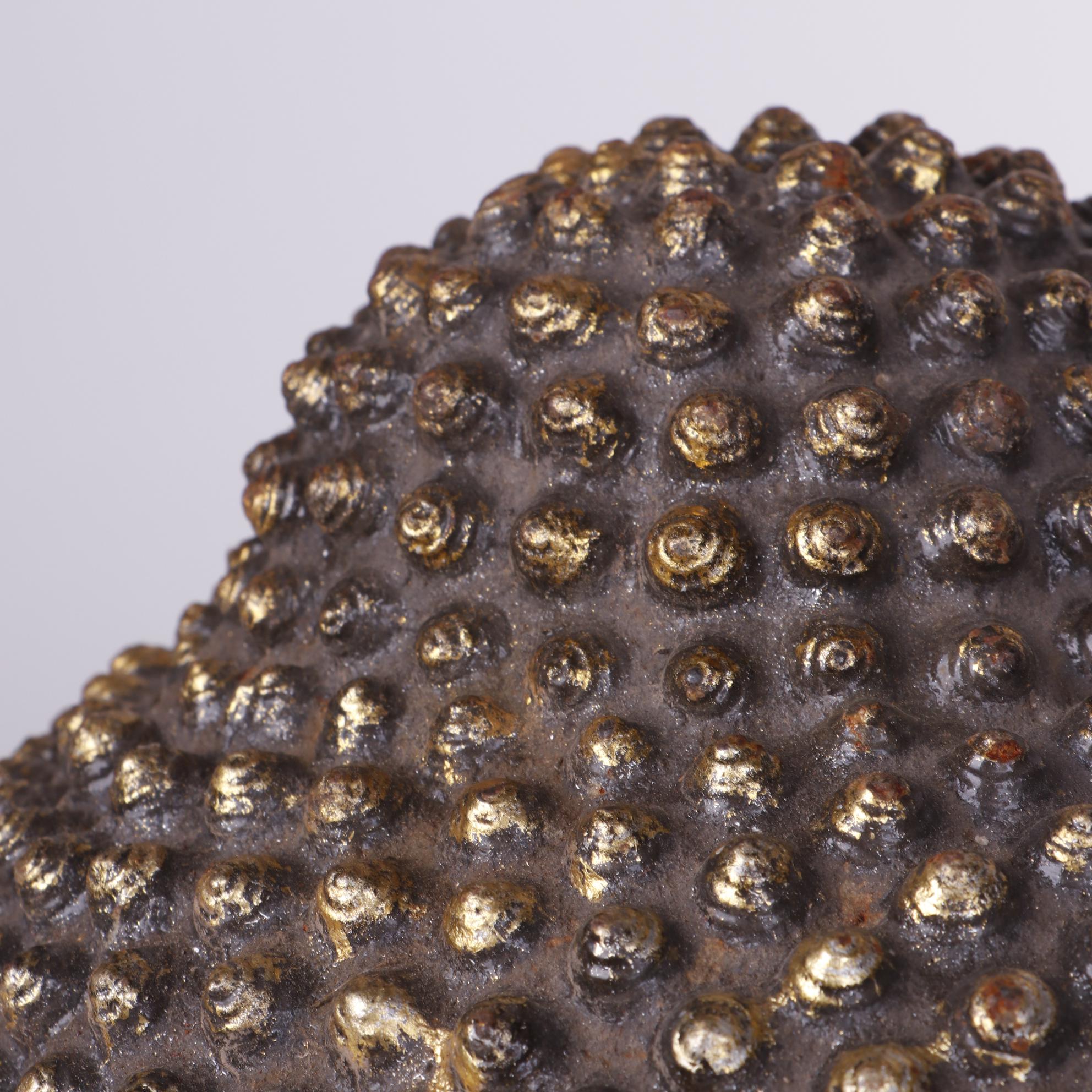 Gilt Cast Metal Bust of Buddha