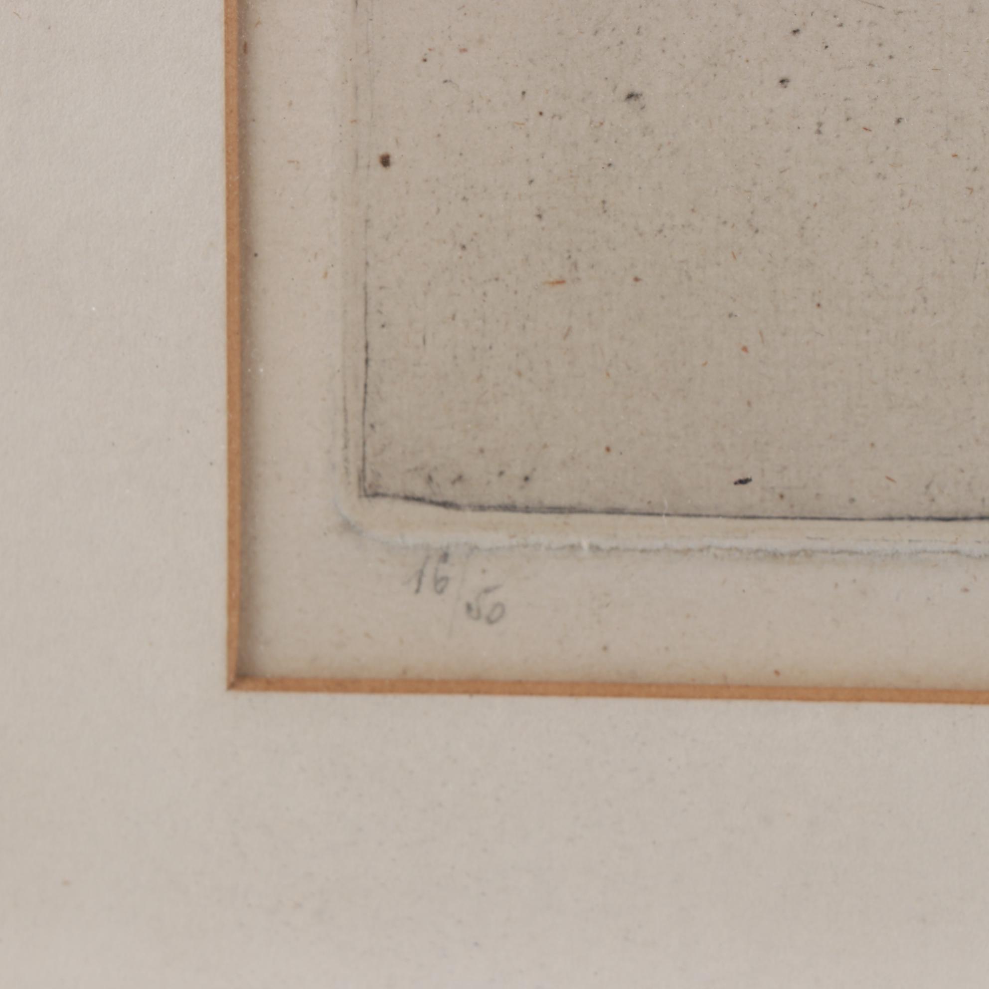 Limited Edition Etching of Mountain Village