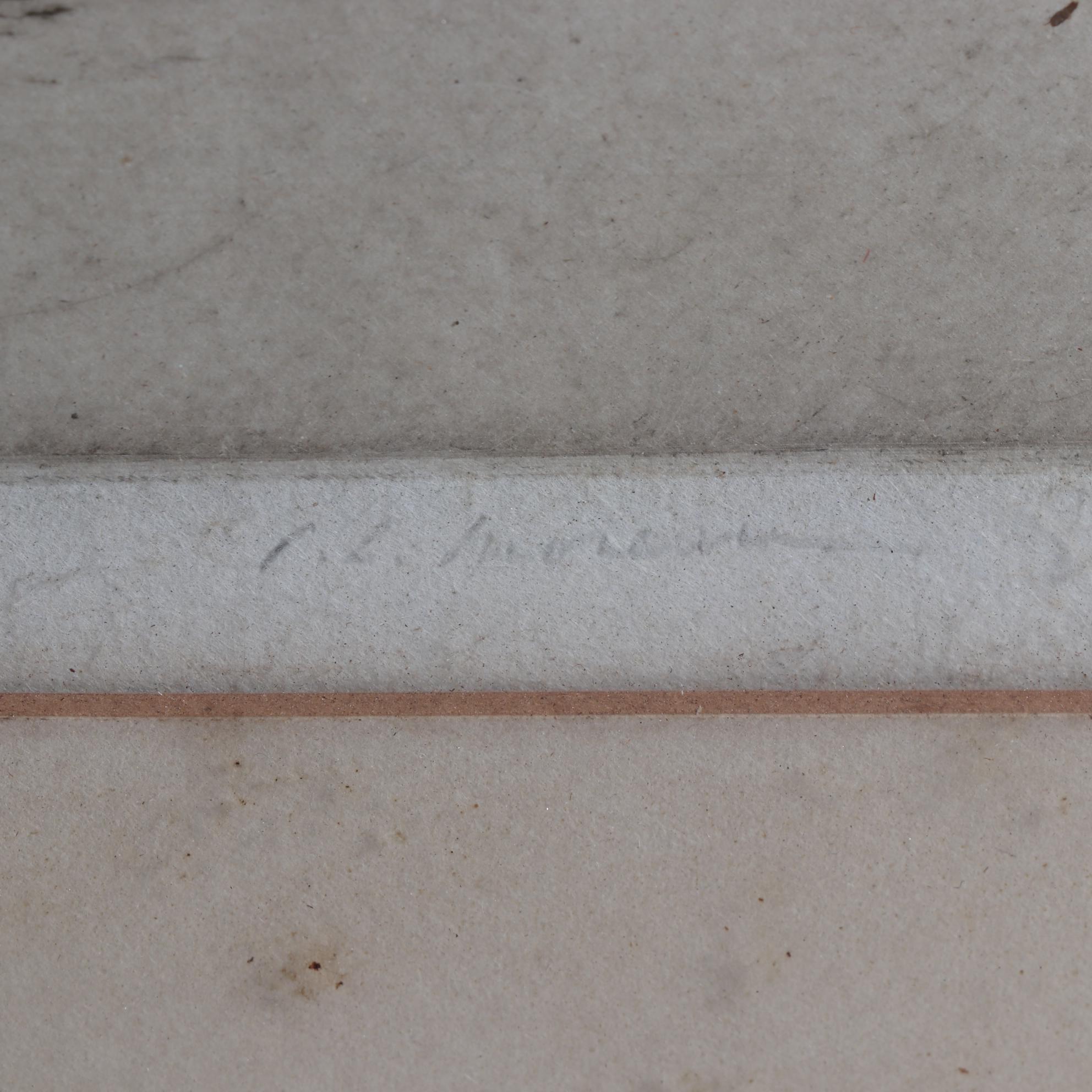 Pierre Louis Moreau Limited Edition Etching of a Mountain Village