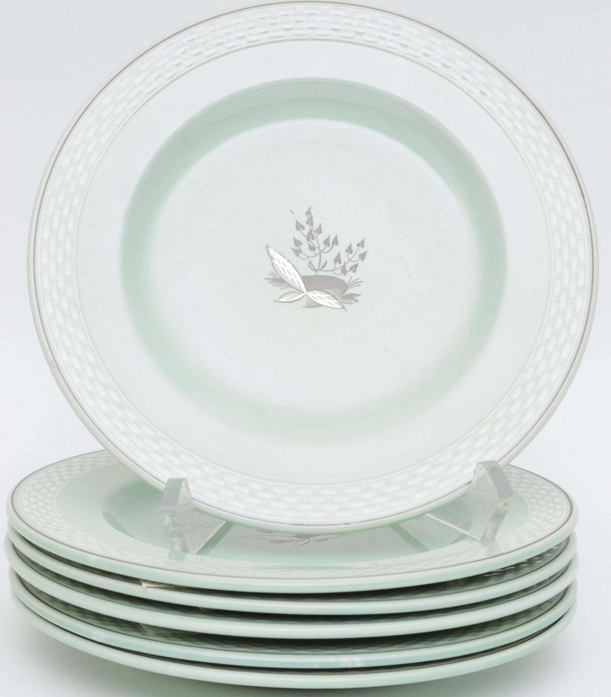 Aluminia Faience Hand-Painted Salad Plates, 1935