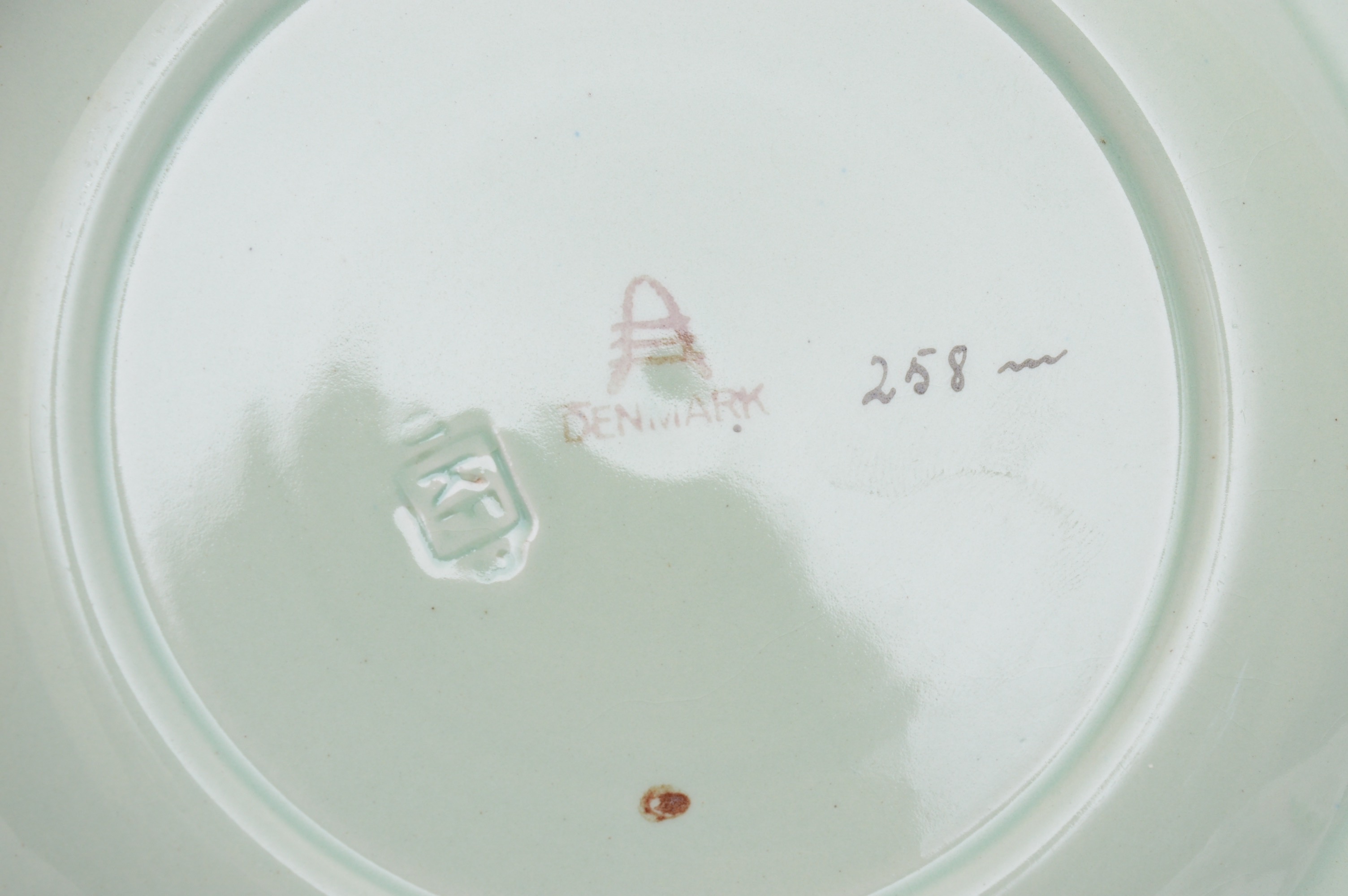 Aluminia Faience Hand-Painted Salad Plates, 1935