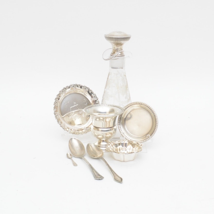 Assorted Sterling Silver Serveware Including Duhme and Gorham