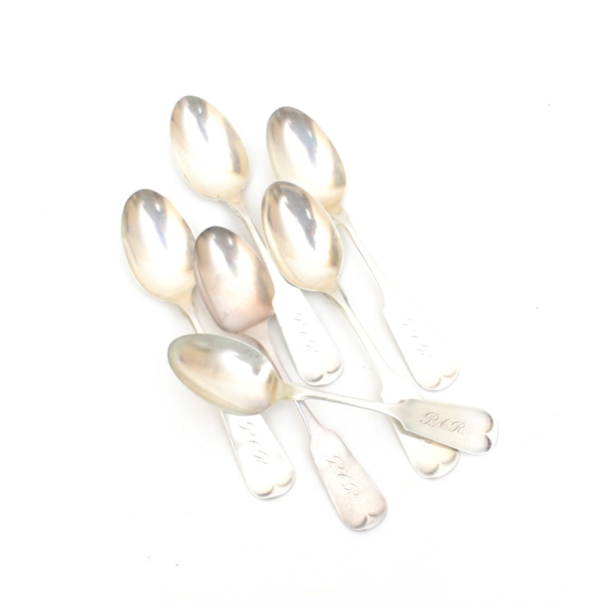 Six Sterling Teaspoons by Herschede
