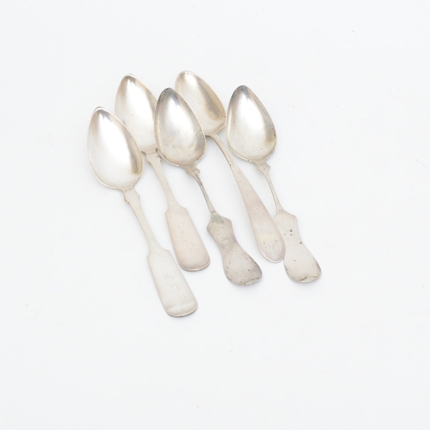 Holmes & Tuttle Coin Silver Tablespoons