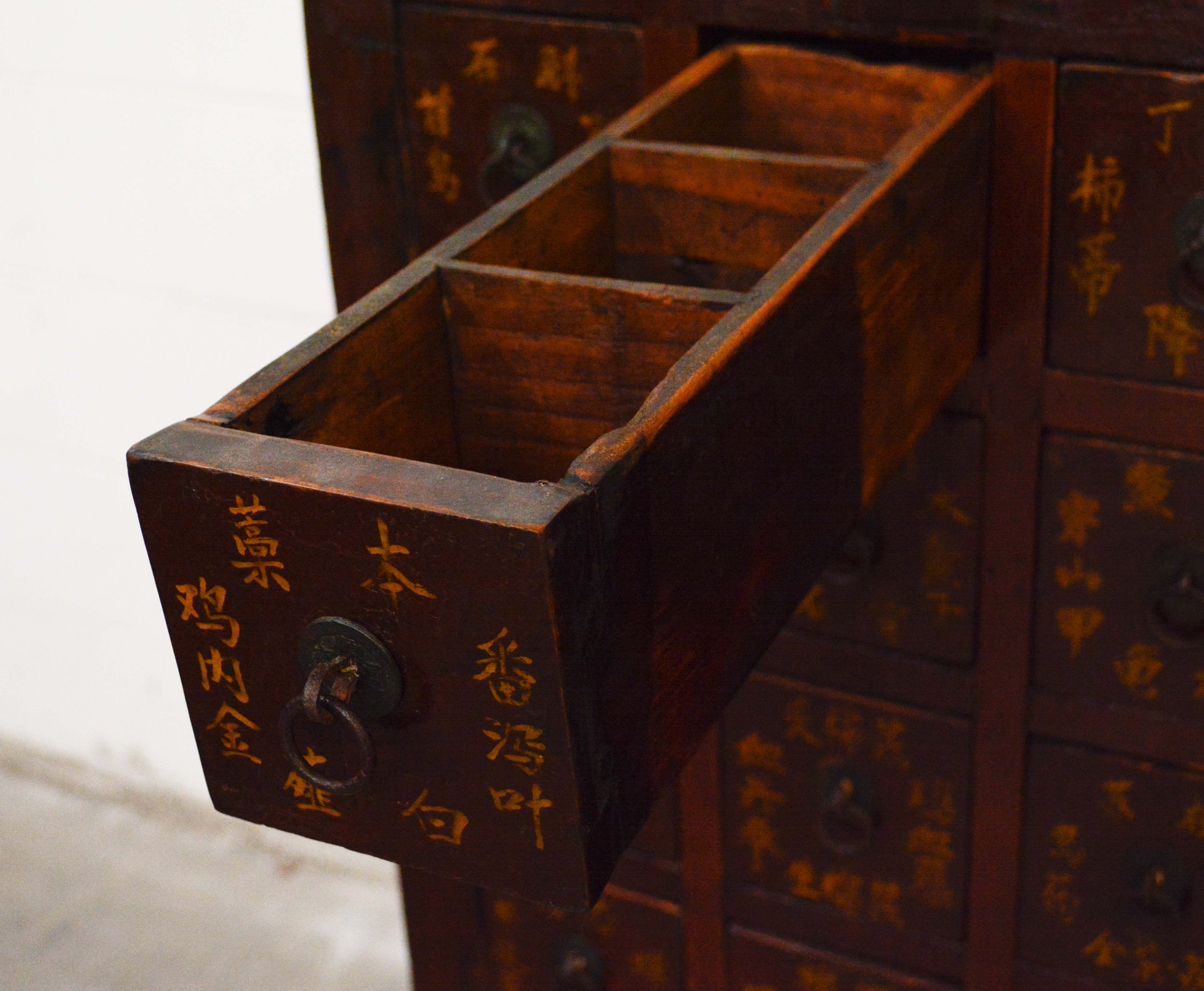 Chinese Hardwood Apothecary Cabinet, Early/Mid 20th Century
