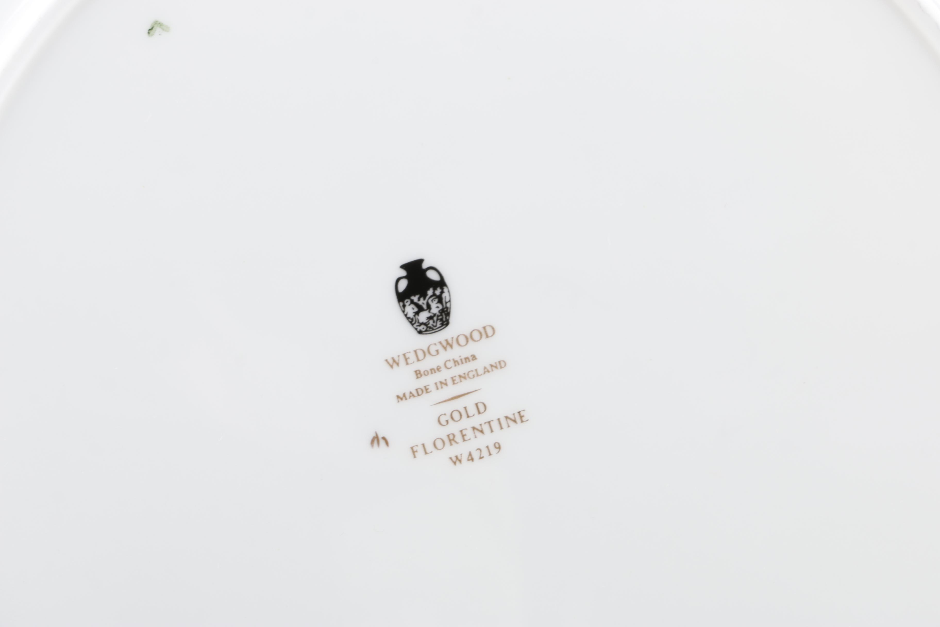 Vintage Wedgwood "Gold Florentine" Bone China Dinnerware c. 1961-86