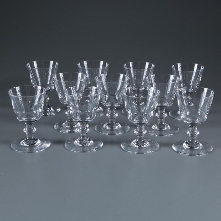 Vintage Baccarat "Embassy" Crystal Sherry Glasses