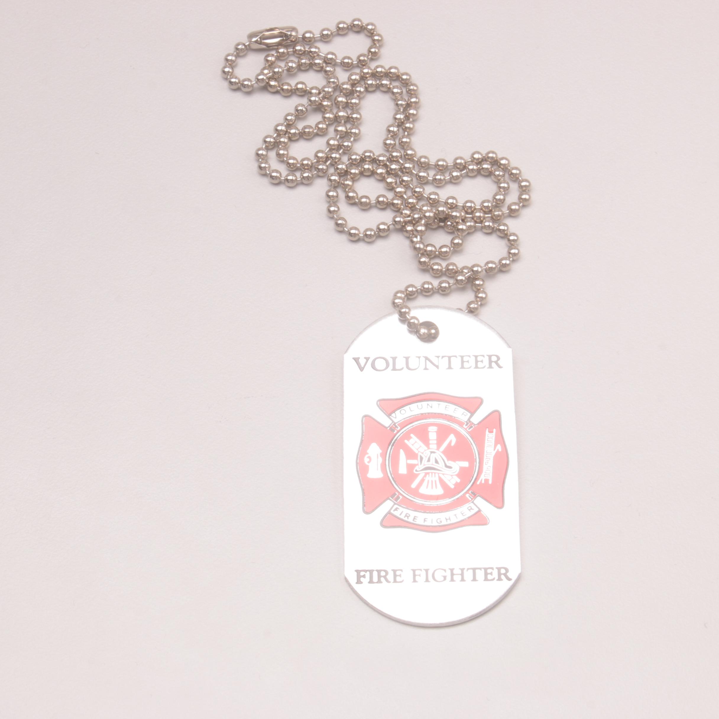 Assortment of Silver and Gold Tone Firefighter and Police Service Jewelry