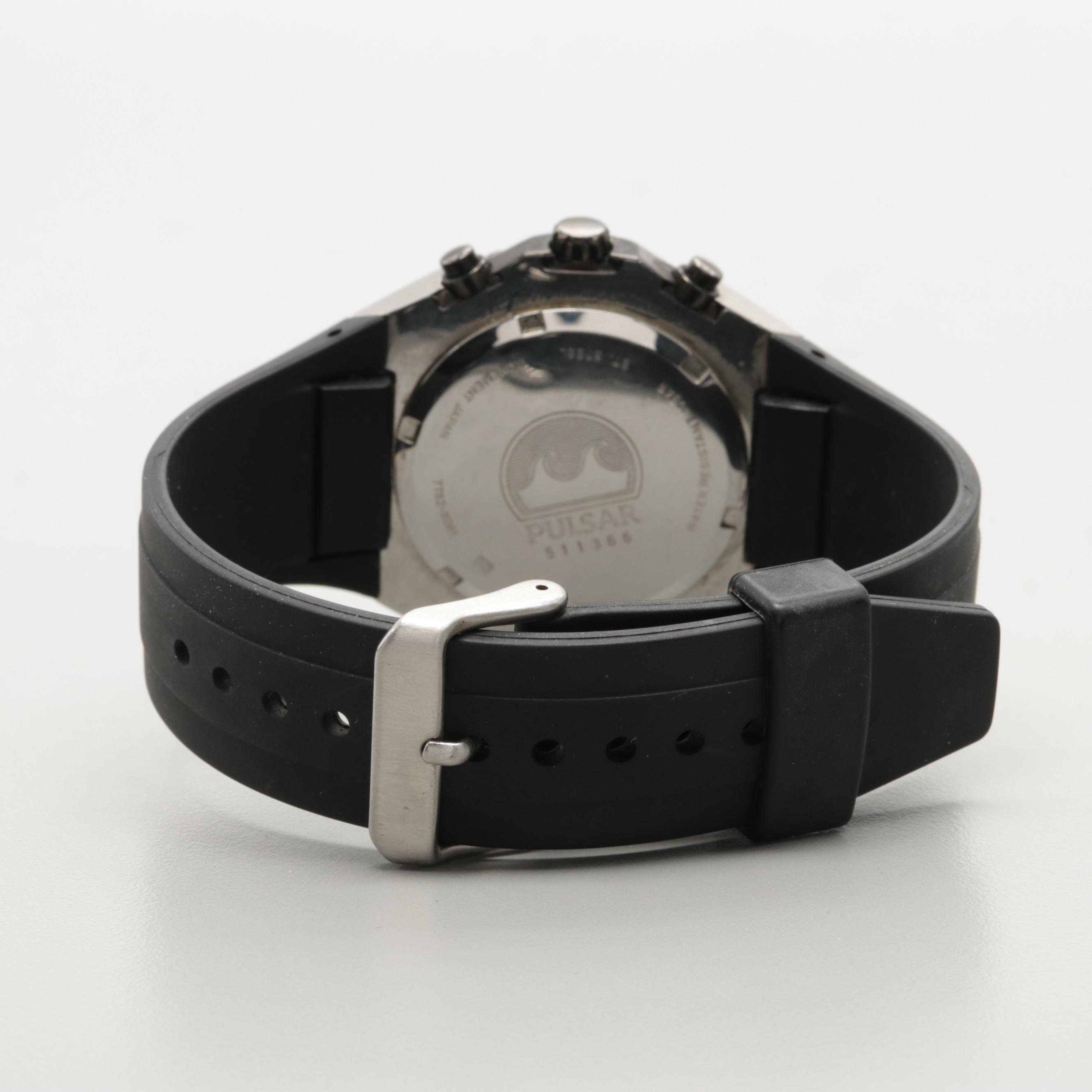 Pulsar Stainless Steel Chrono Alarm Date Watch