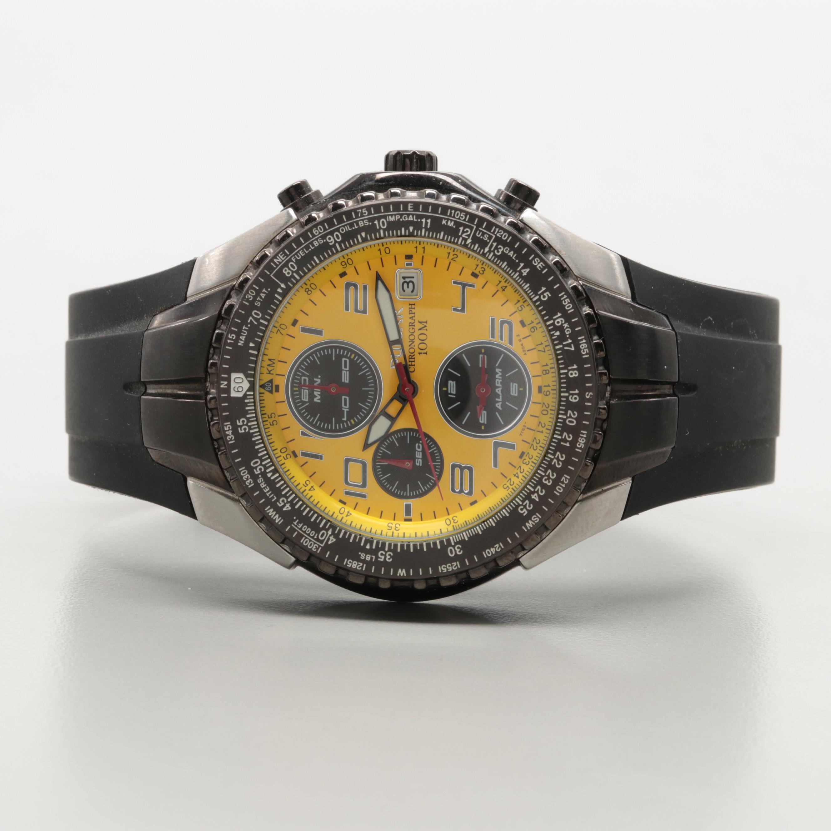 Pulsar Stainless Steel Chrono Alarm Date Watch