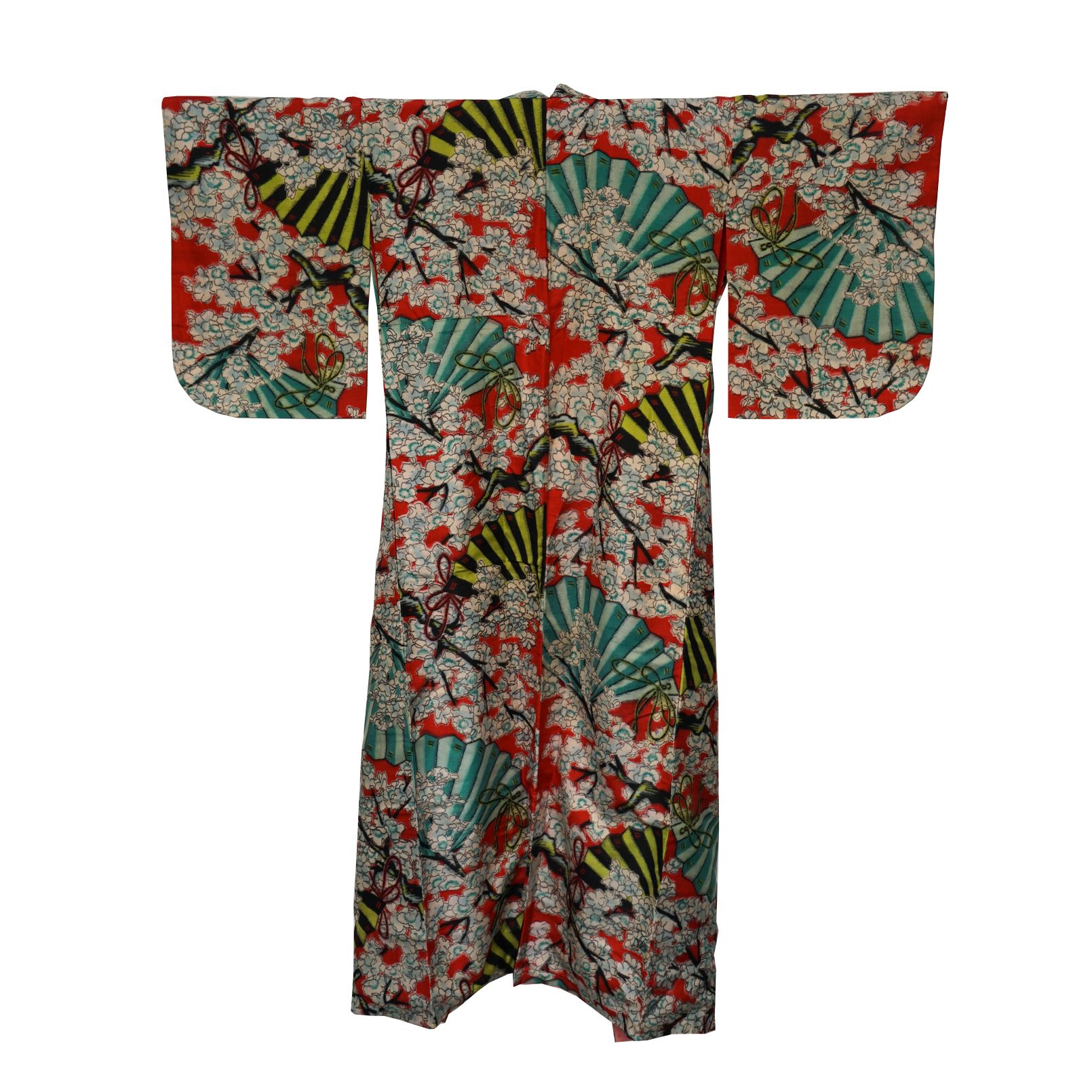 Circa 1930 Vintage Handwoven Meisen Silk Kimono