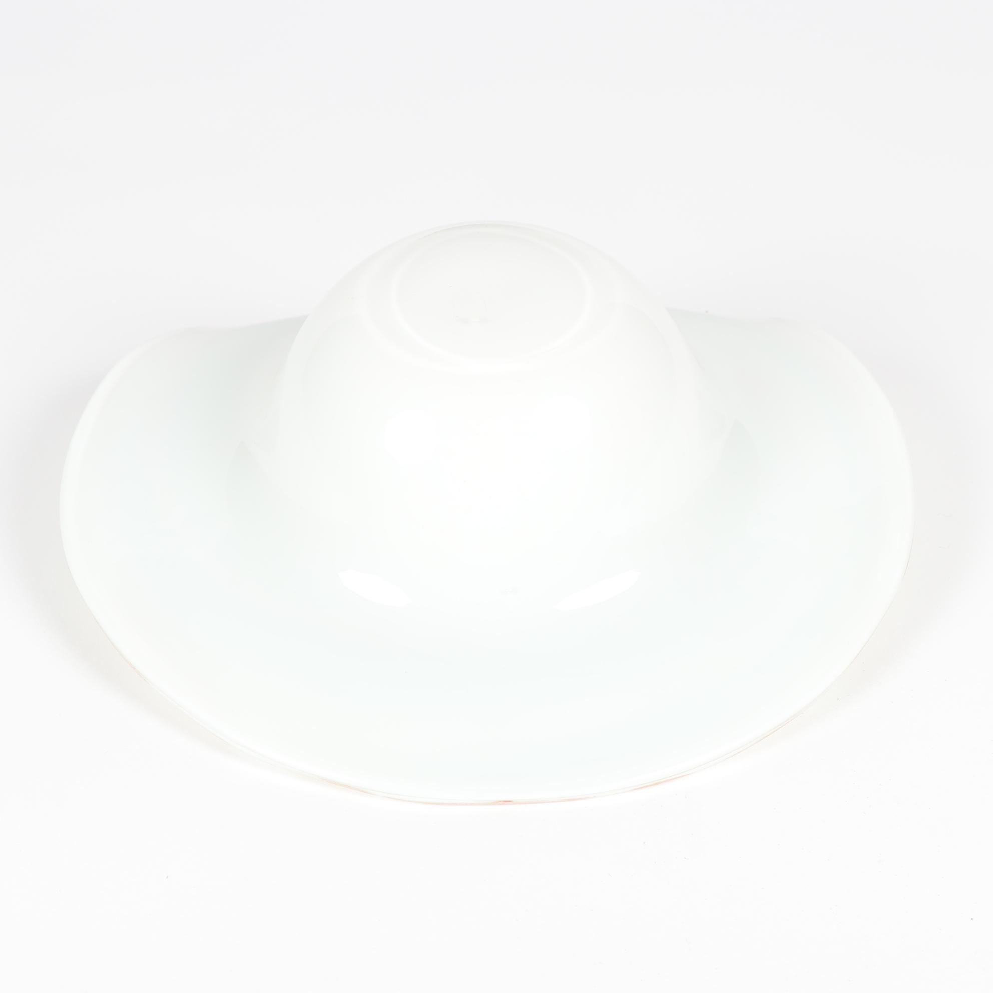 Murano Cased Glass Bowl with Swirl Design