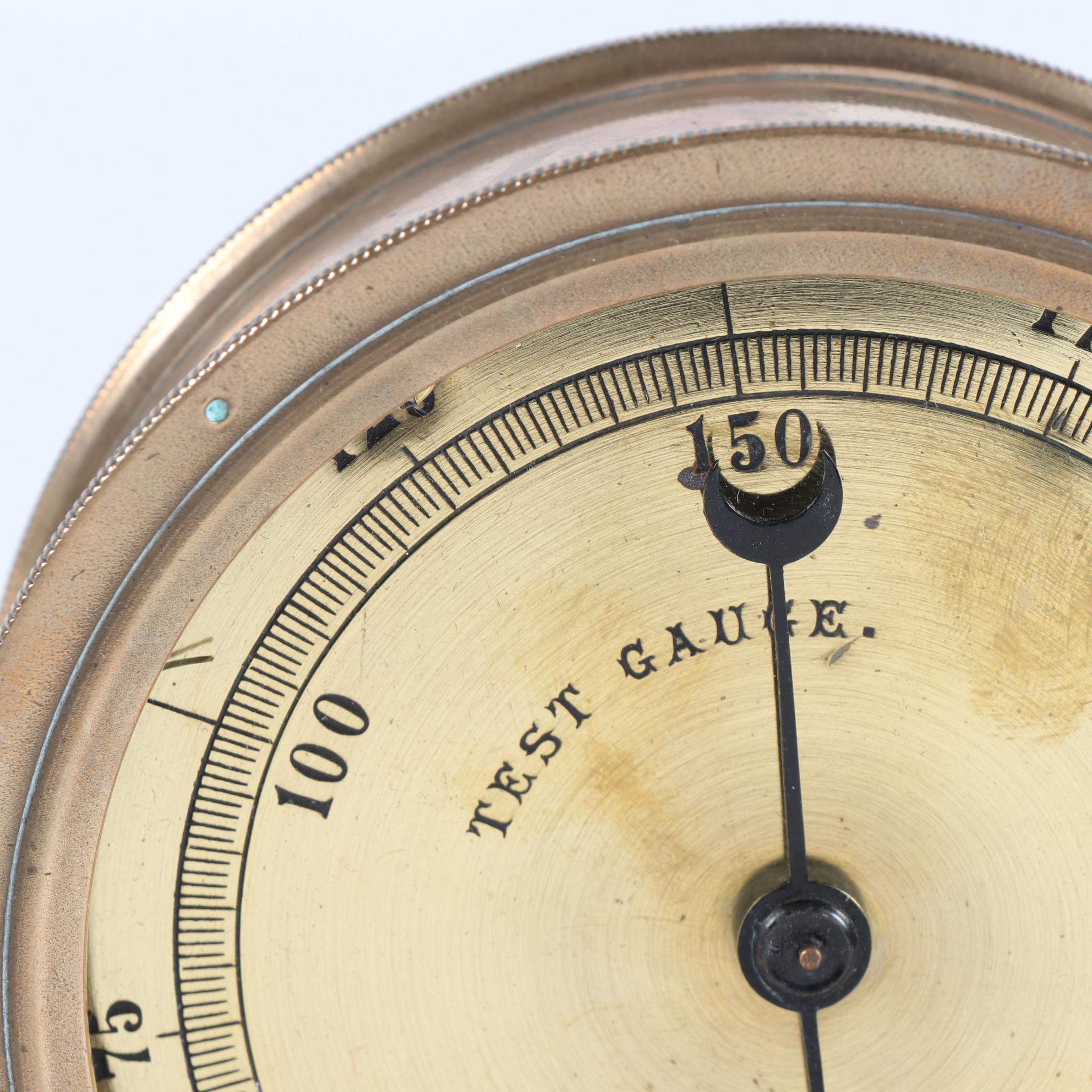 Maritime American S.G. & V. Mfg. Co. Bourdon Tube Pressure Gauge