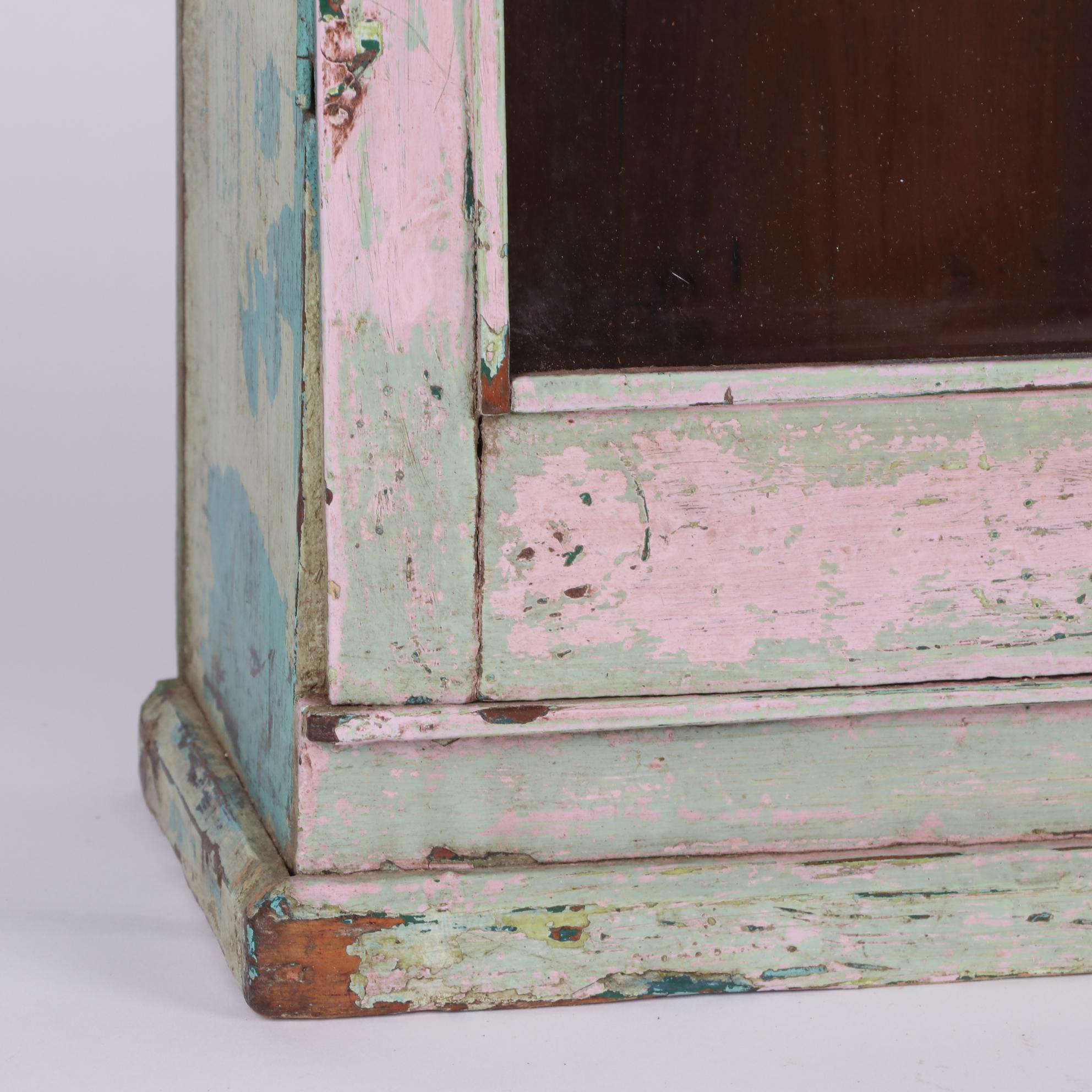 Painted Wood Hanging Cabinet, Early/Mid 20th Century