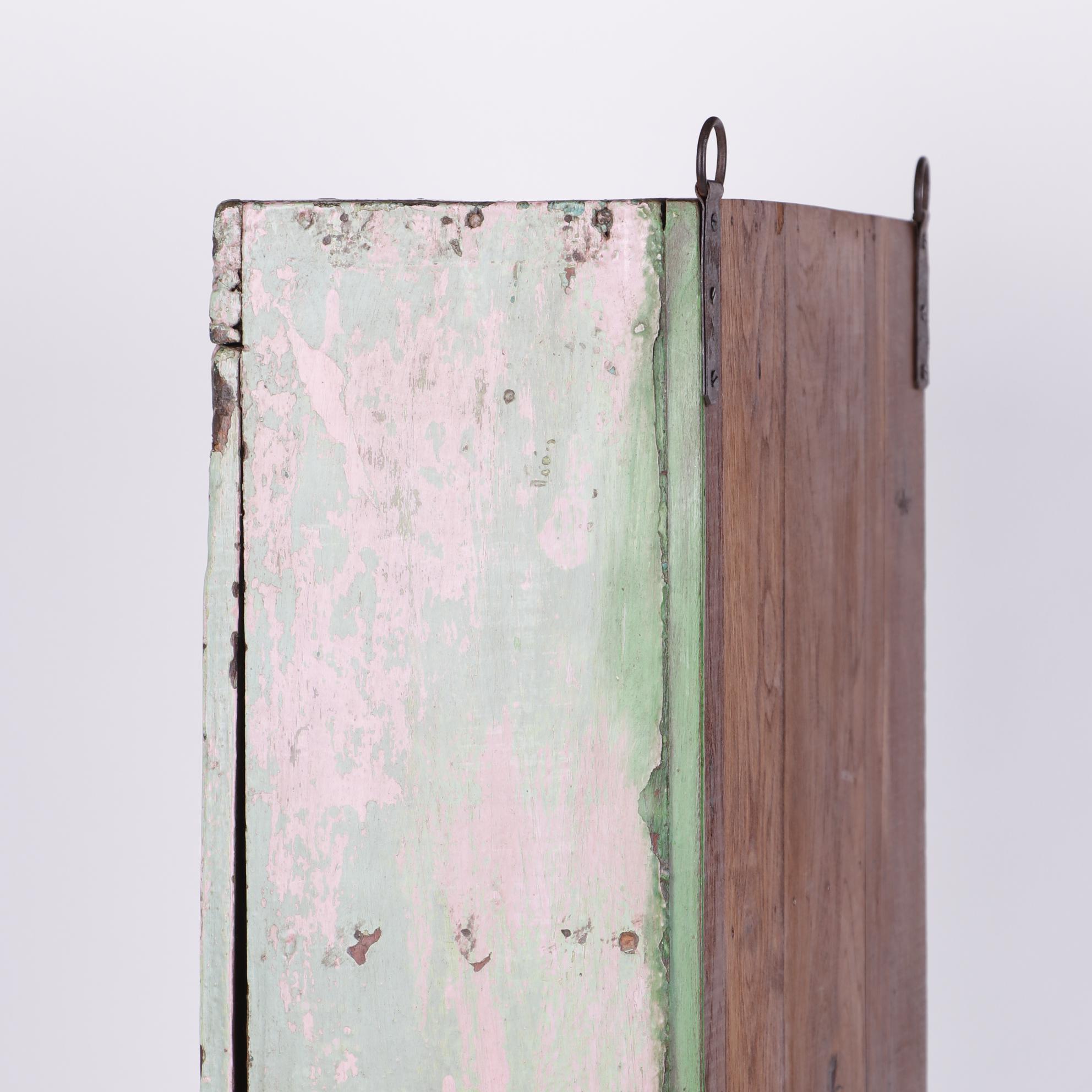 Painted Wood Hanging Cabinet, Early/Mid 20th Century