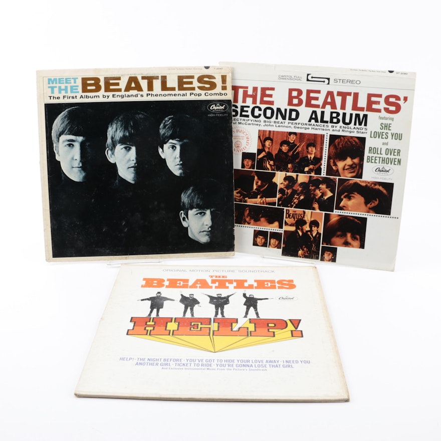 Beatles Albums including 1964 "Meet The Beatles!" Mono Pinckneyville Pressing