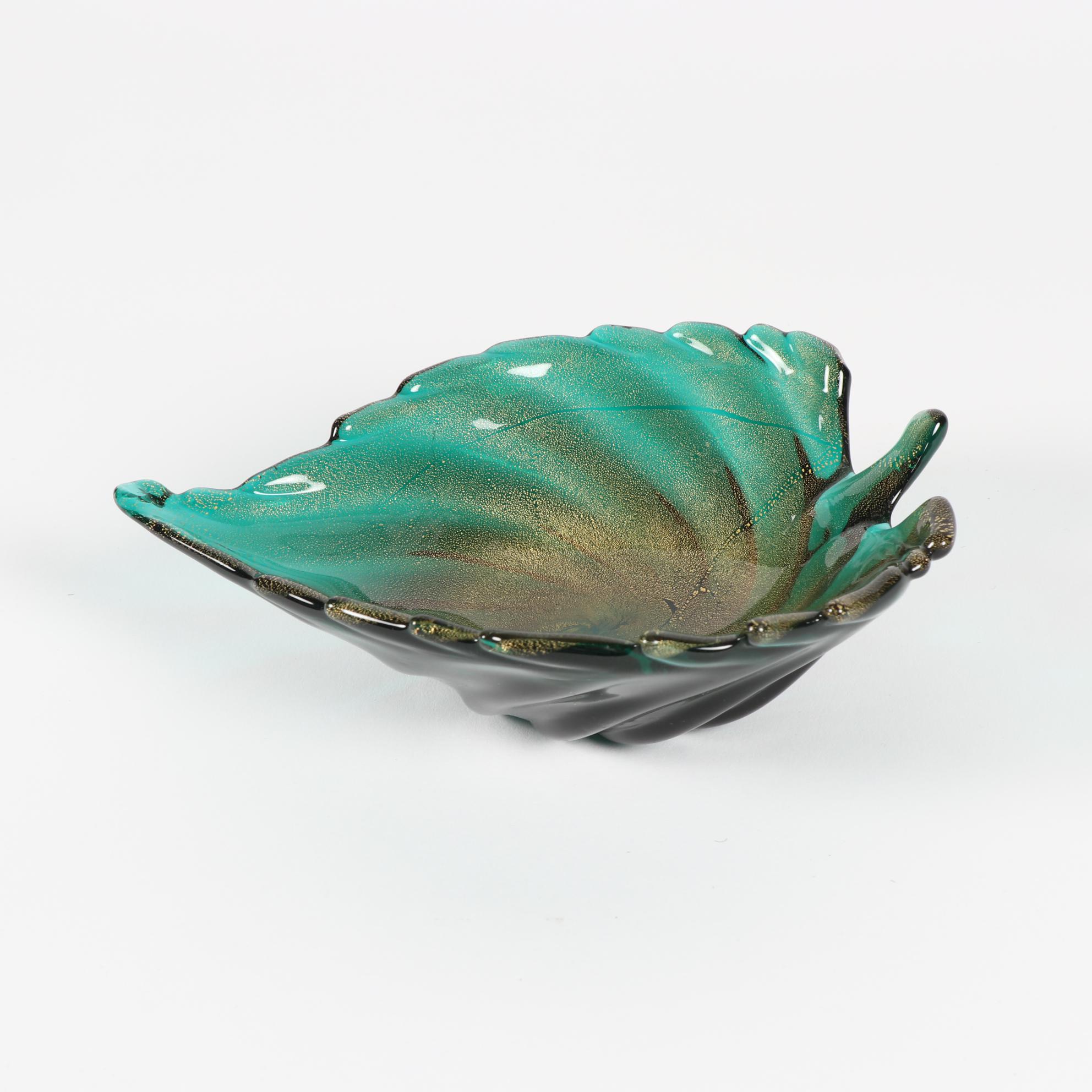 Murano Style Blown Glass Ash Receivers including Avventurina