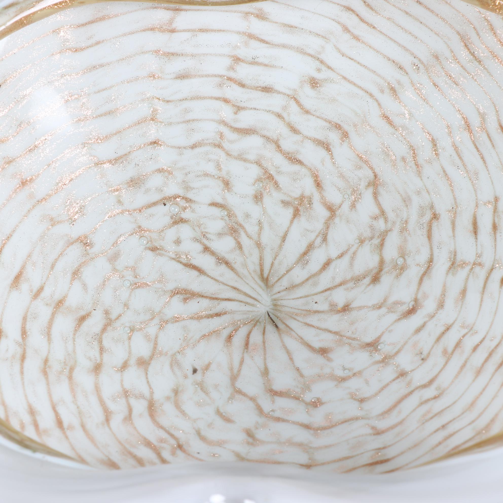 Murano Style Pinched Glass Ash Receiver