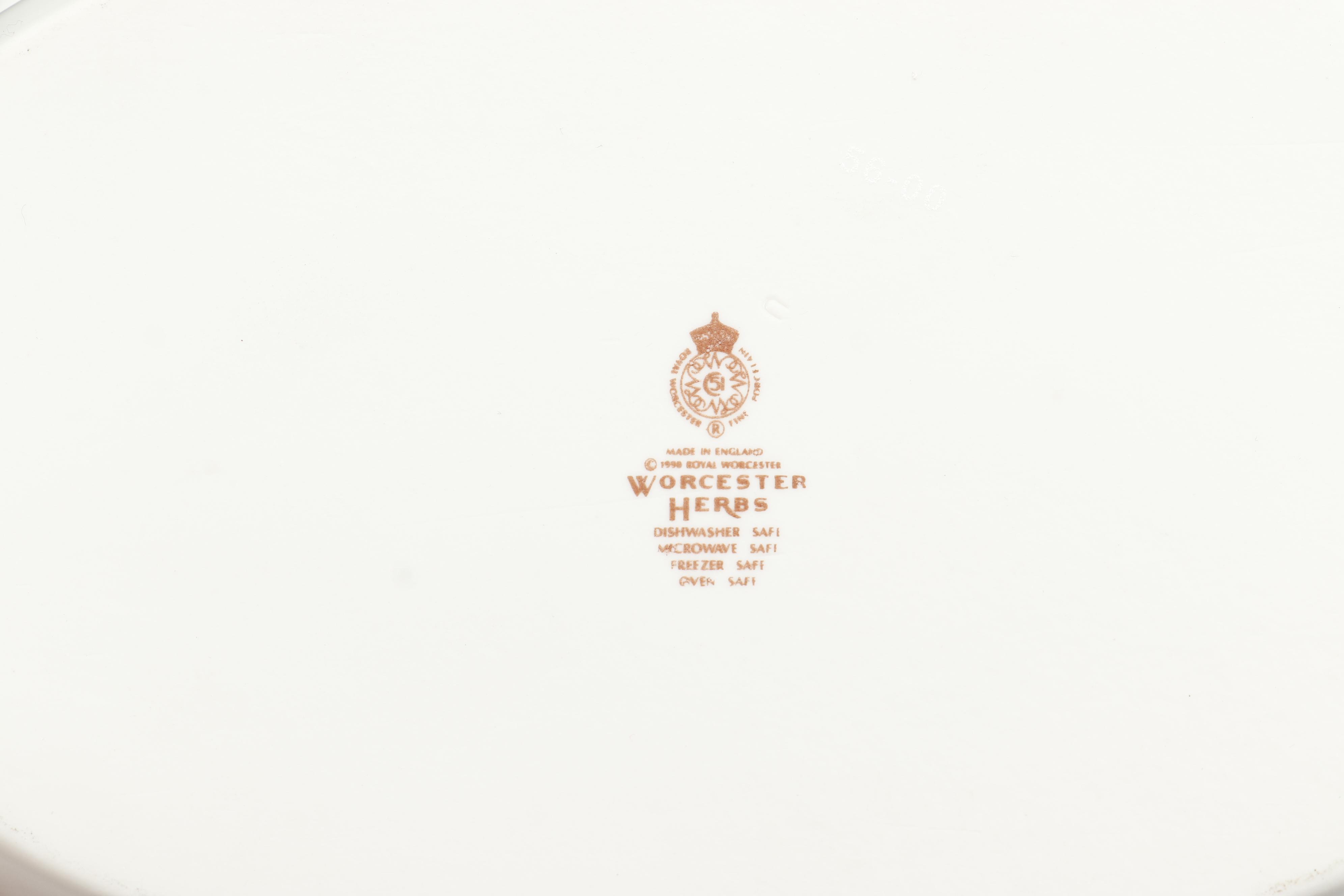 Royal Worcester "Worcester Herbs" Porcelain Serveware