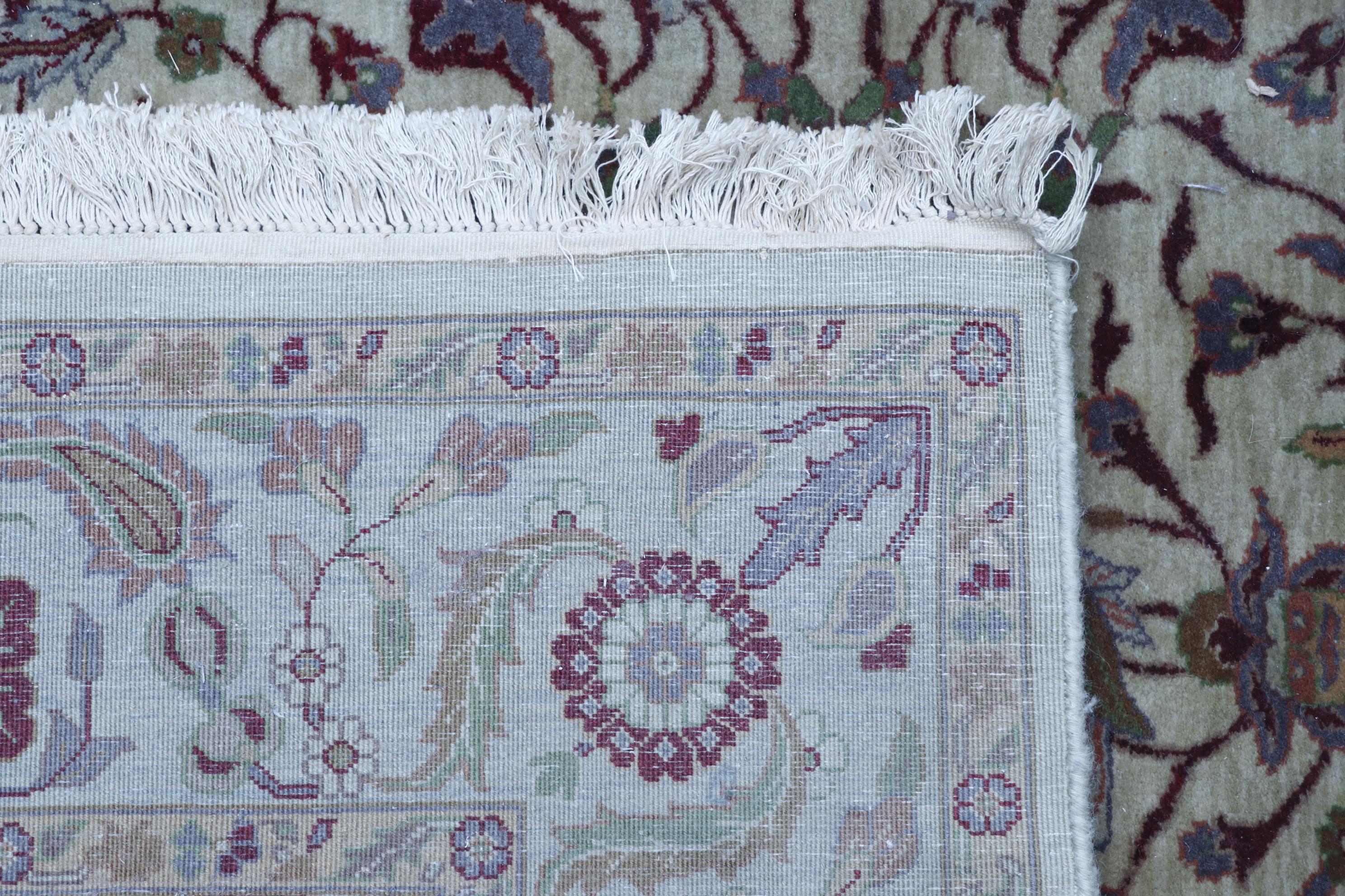 Finely Hand-Knotted Indo-Persian Wool Rug