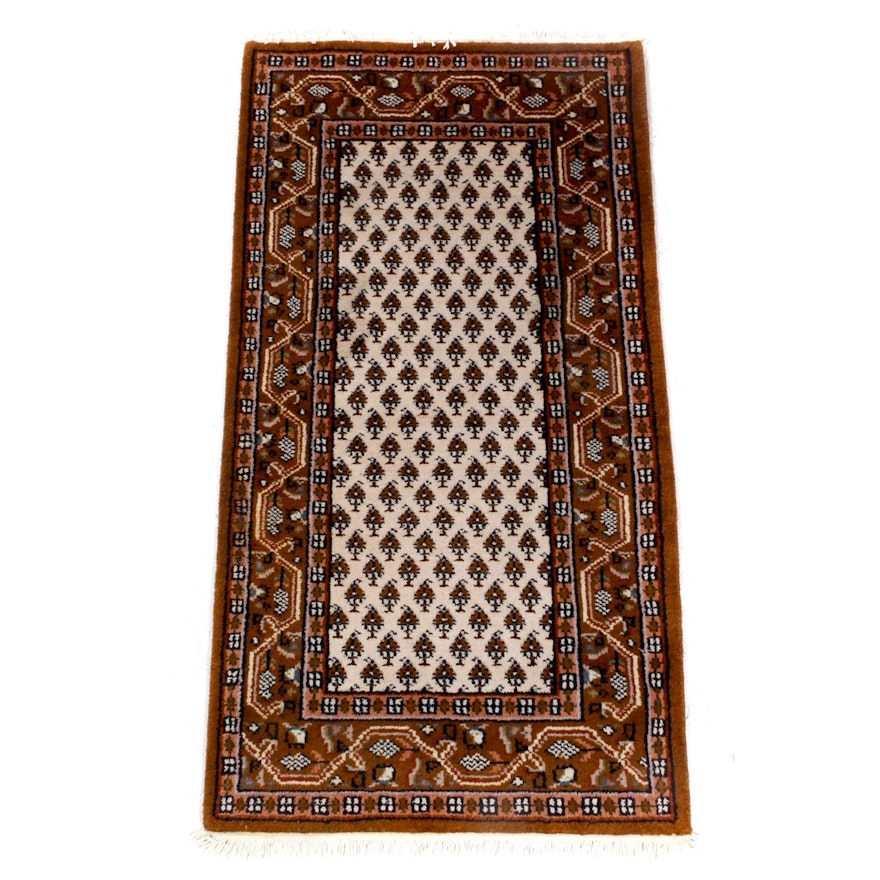 Hand-Knotted Indo-Persian Mir Sarouk Rug