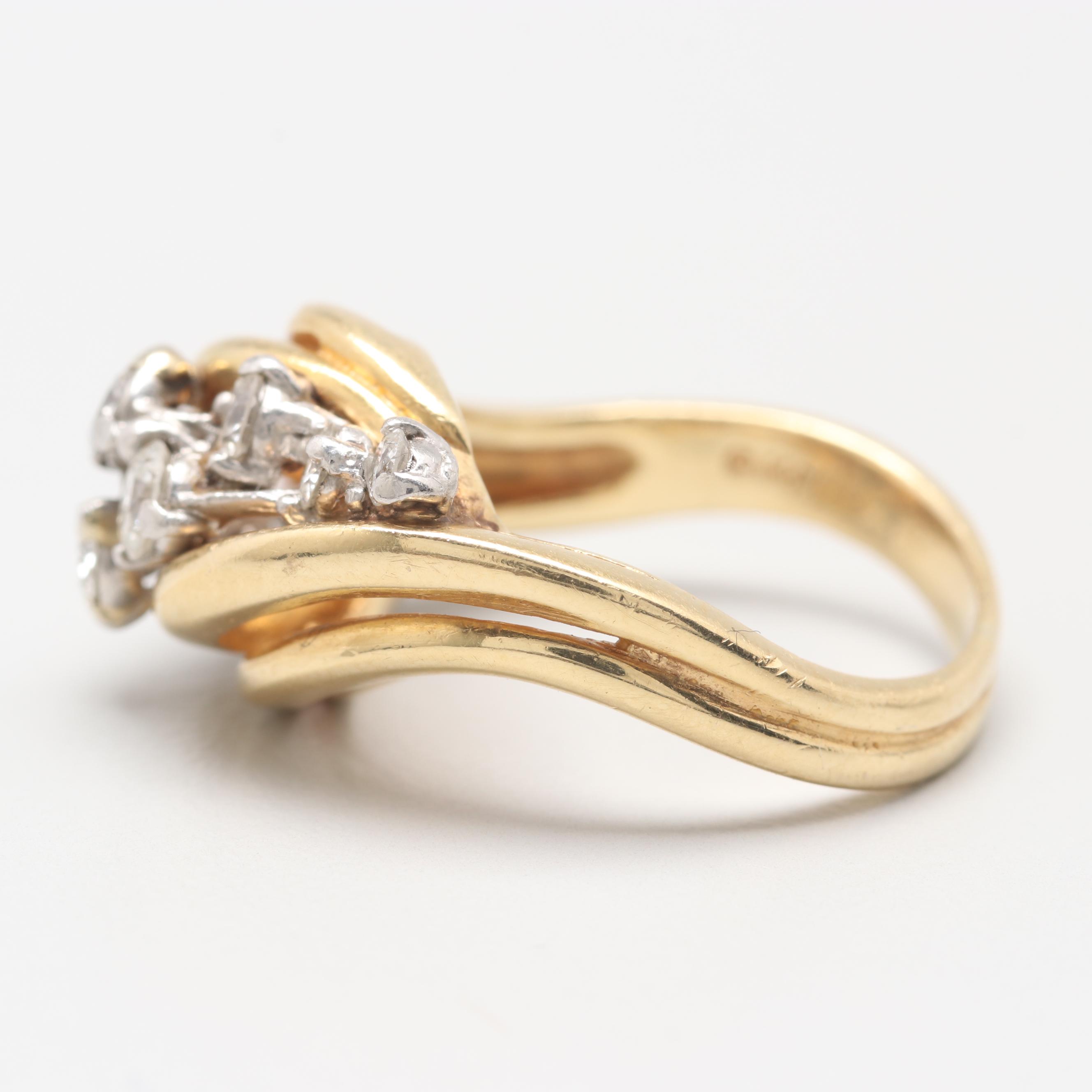 18K Yellow Gold Diamond Ring