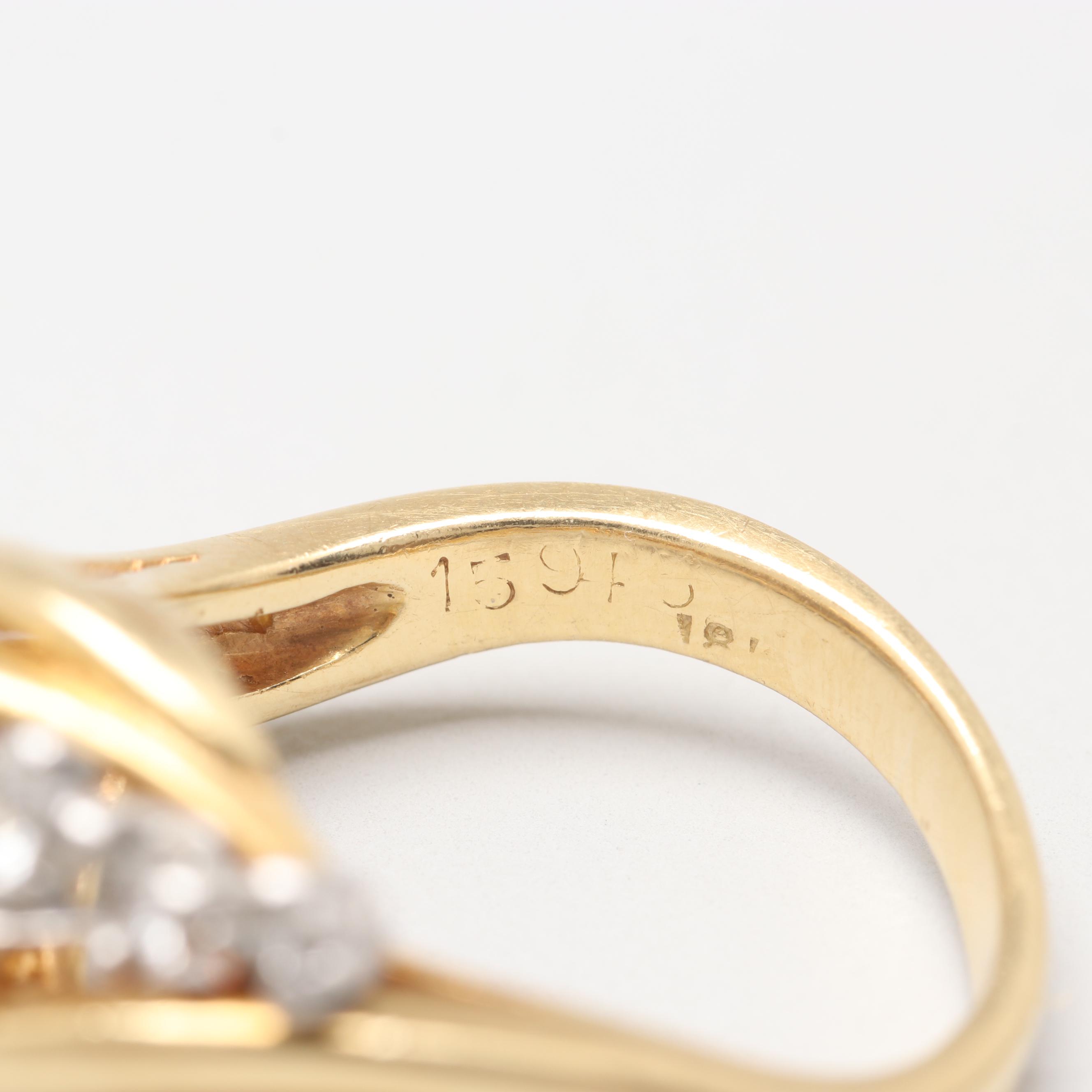 18K Yellow Gold Diamond Ring