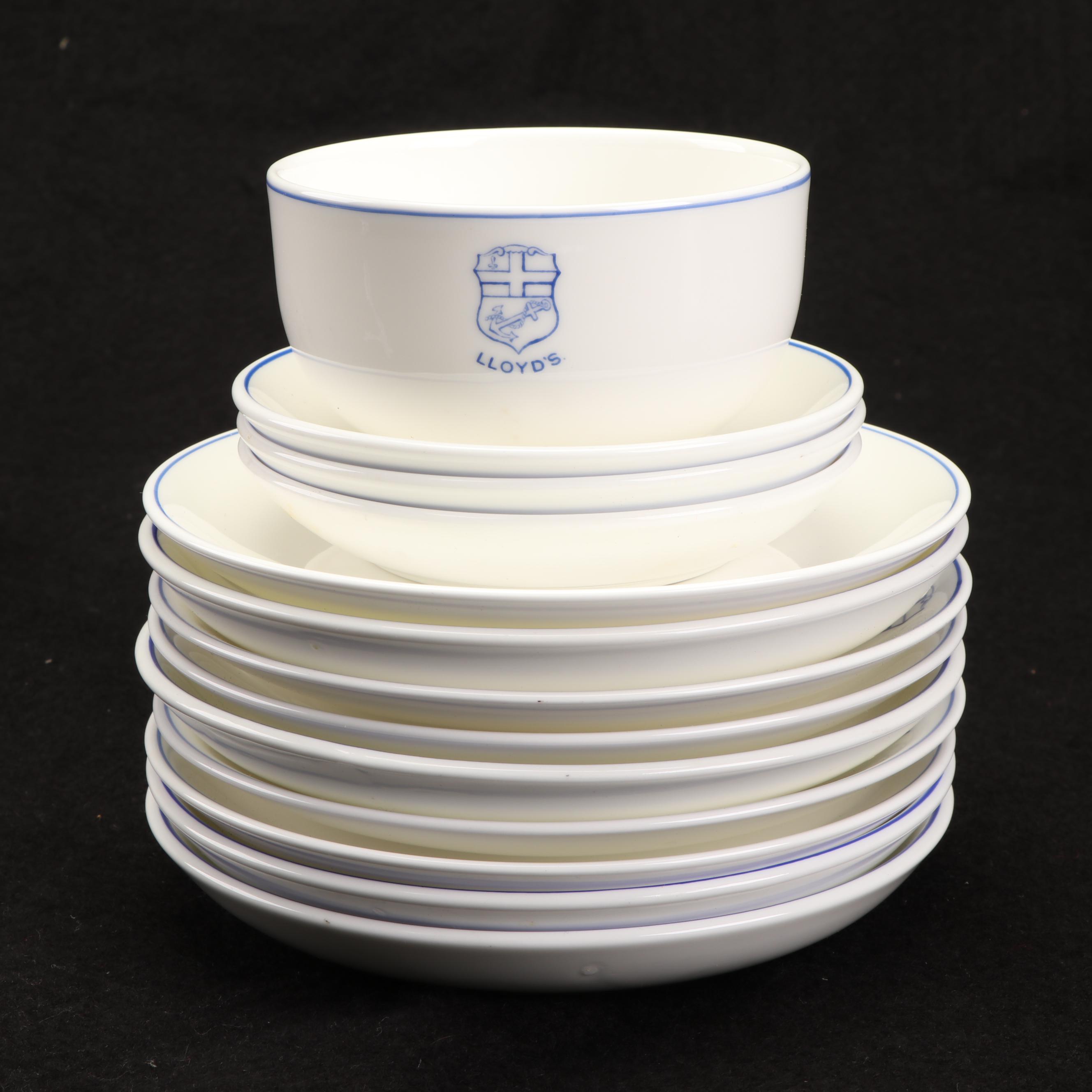 Vintage Royal Doulton "Lloyd's of London" Bone China Cups and Saucers