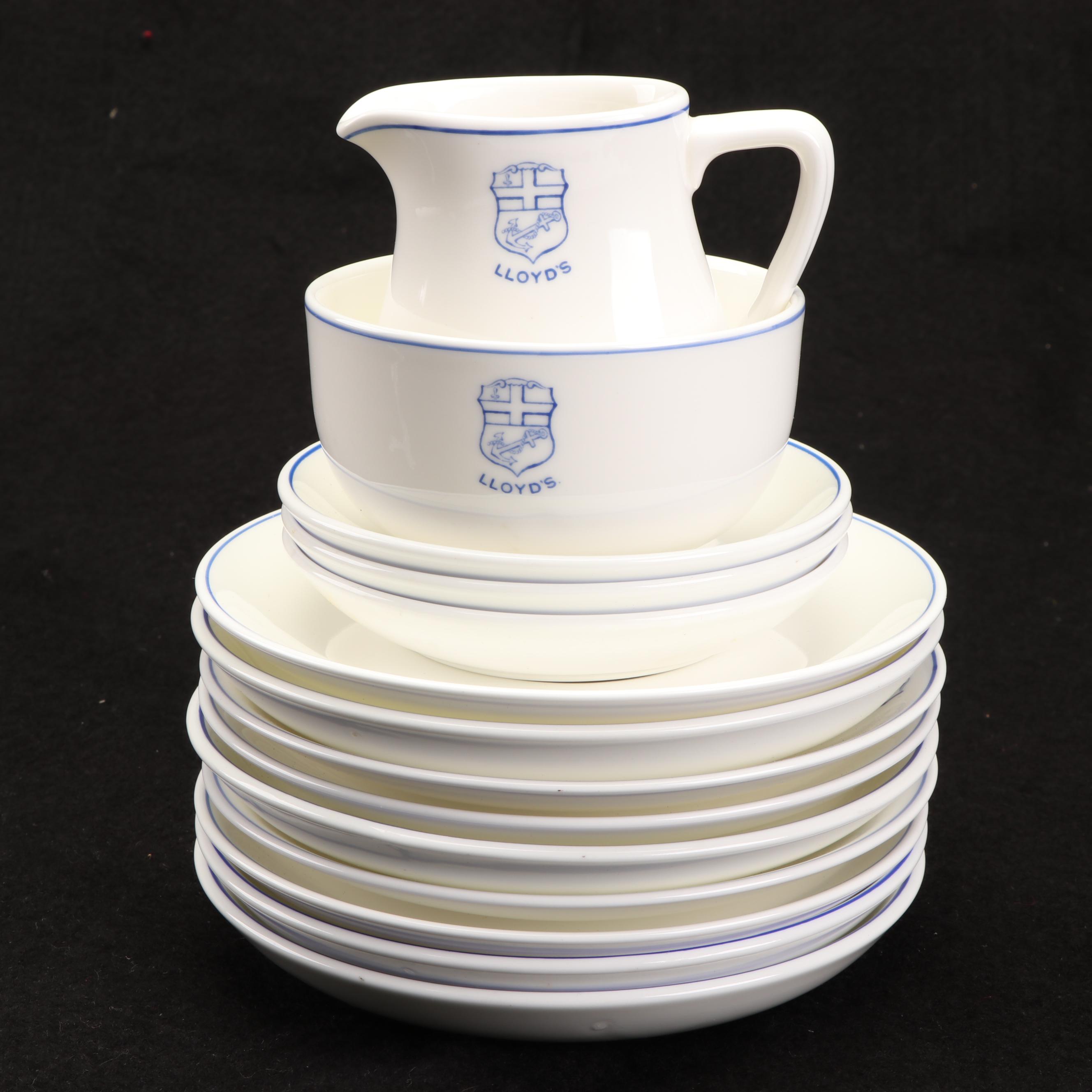 Vintage Royal Doulton "Lloyd's of London" Bone China Cups and Saucers