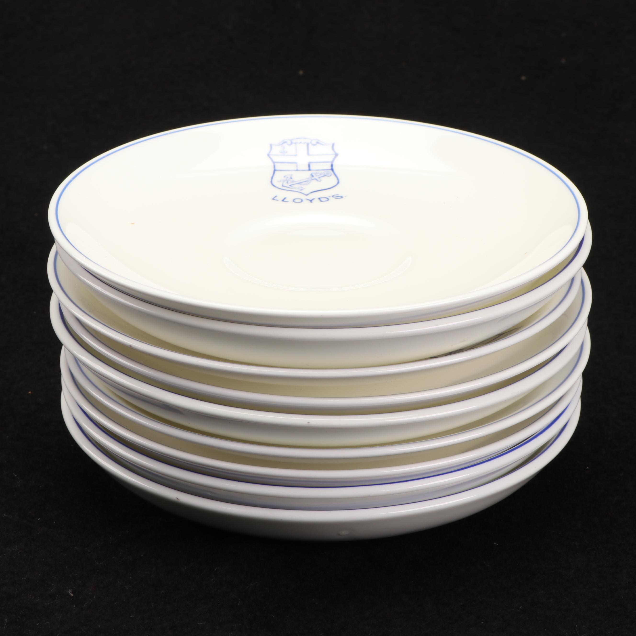 Vintage Royal Doulton "Lloyd's of London" Bone China Cups and Saucers