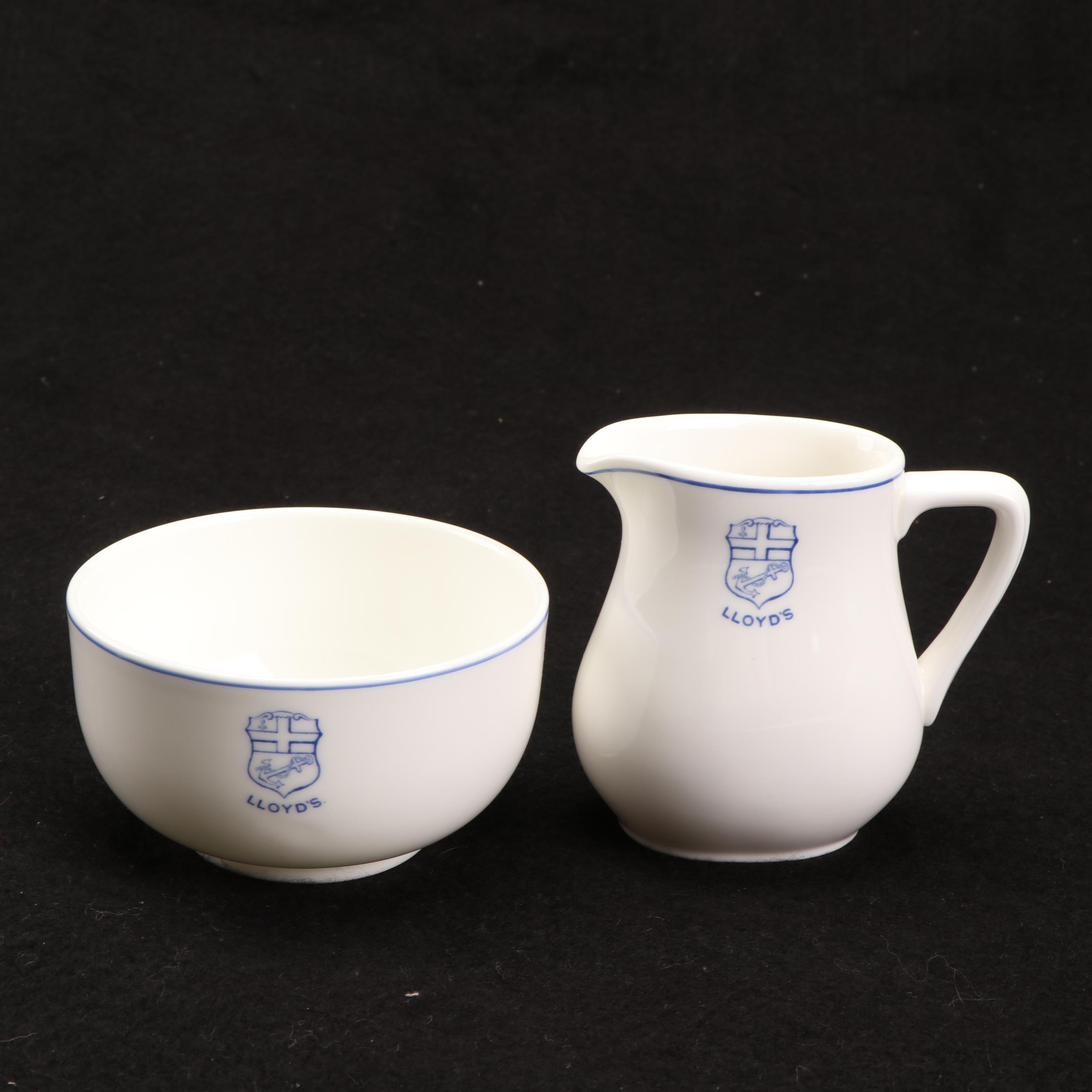 Vintage Royal Doulton "Lloyd's of London" Bone China Cups and Saucers