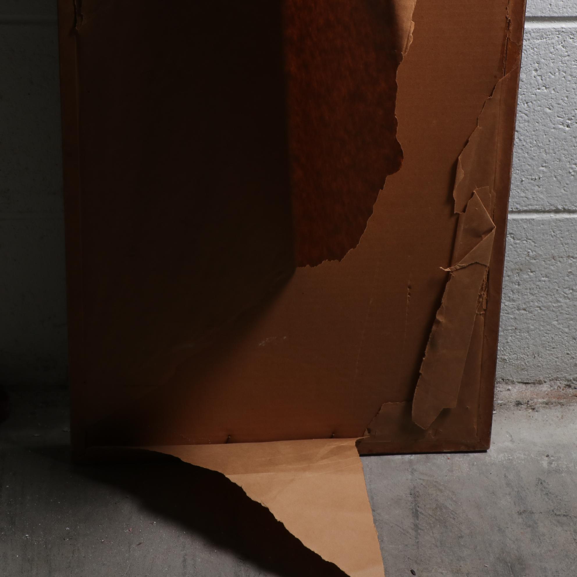 Reba Stewart Woodcut on Handmade Paper "Temple" 1953